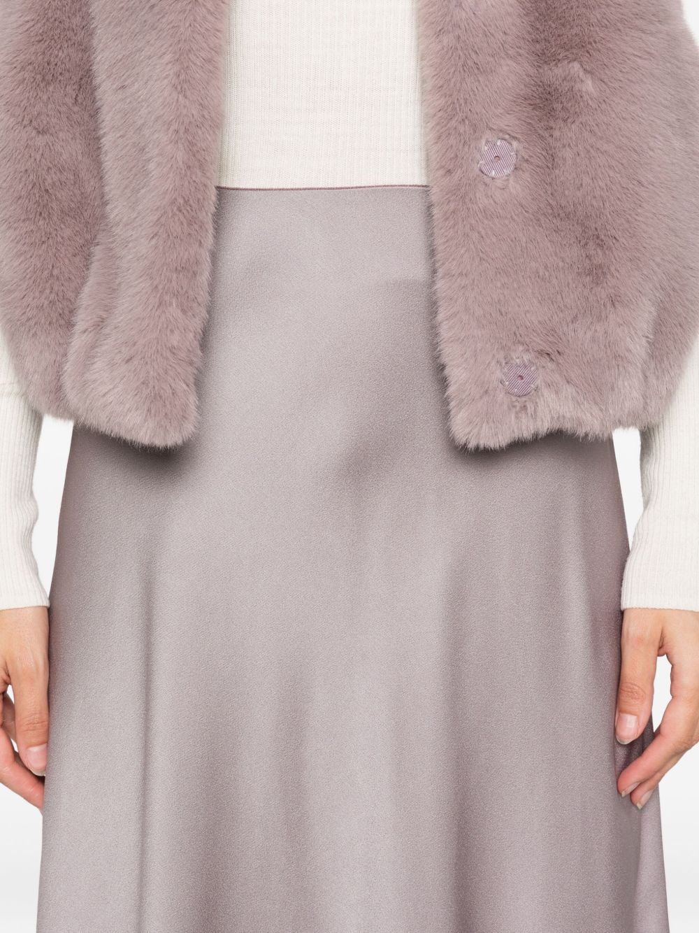 HERNO Satin Midi Skirt for Women