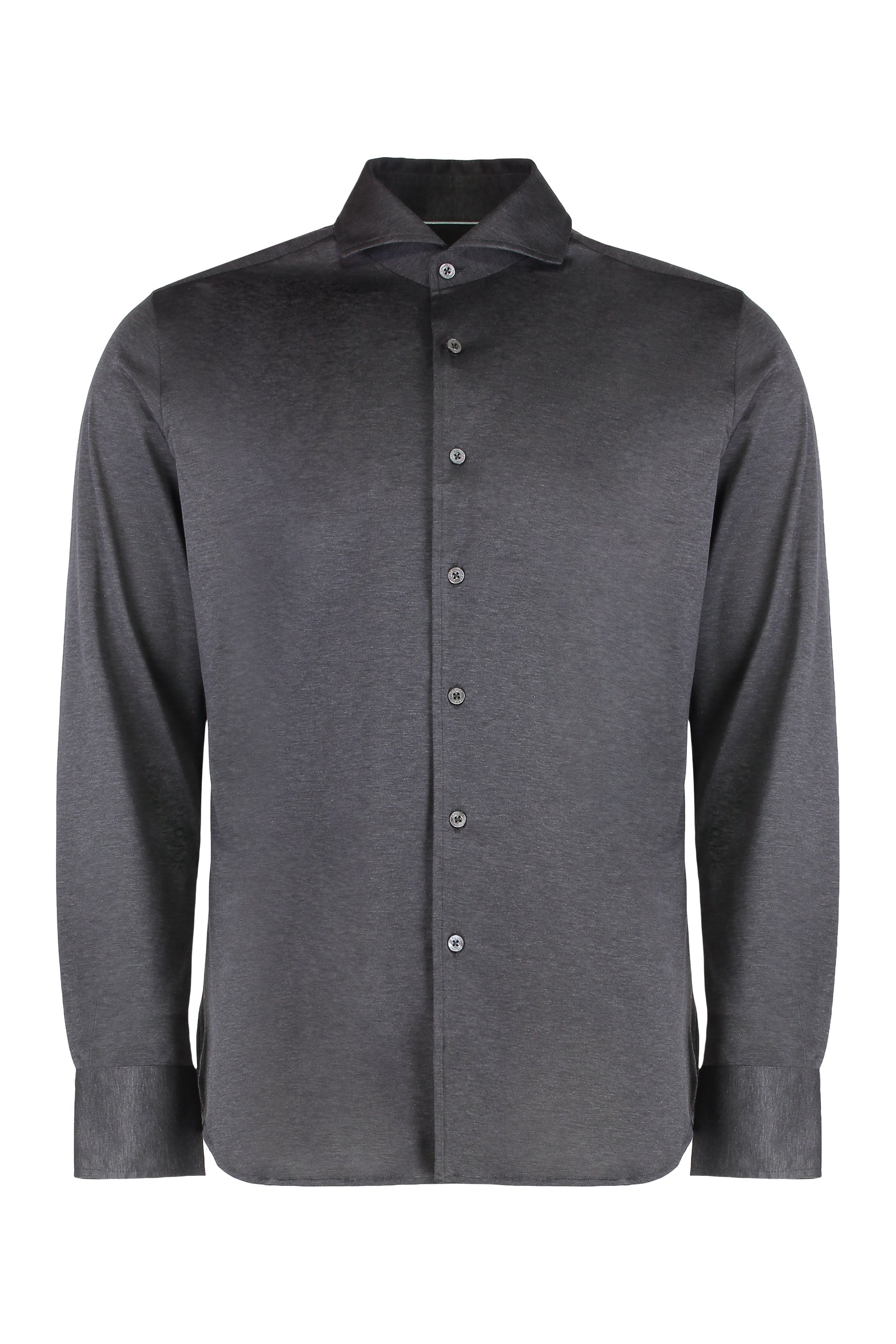CANALI Classic Long-Sleeved Cotton Shirt for Men