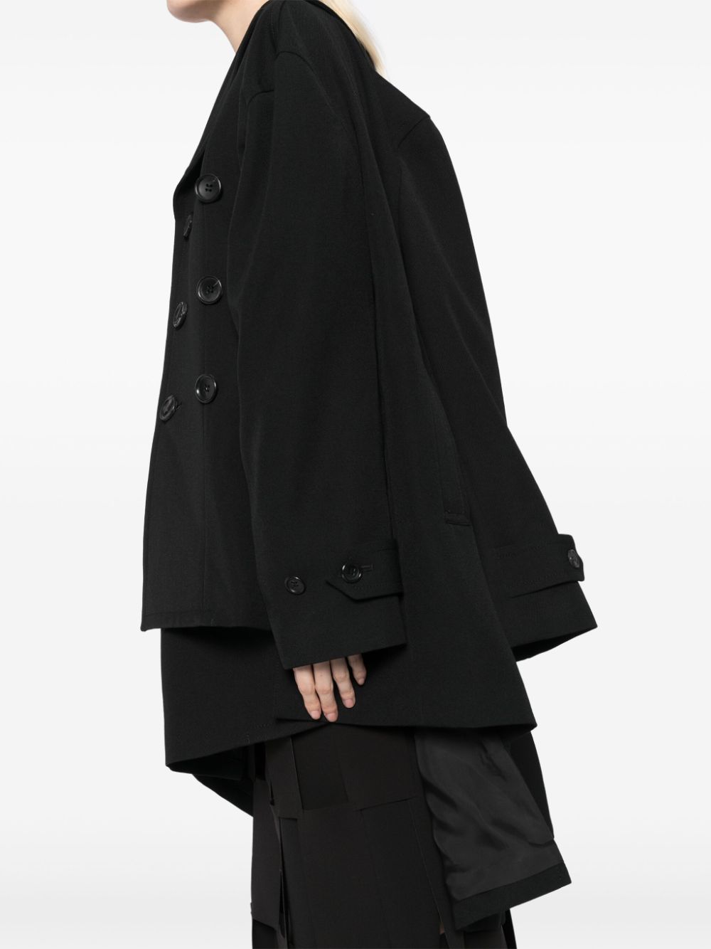 COMME DES GARÇONS Asymmetric Sleeve Double-Breasted Suit for Women