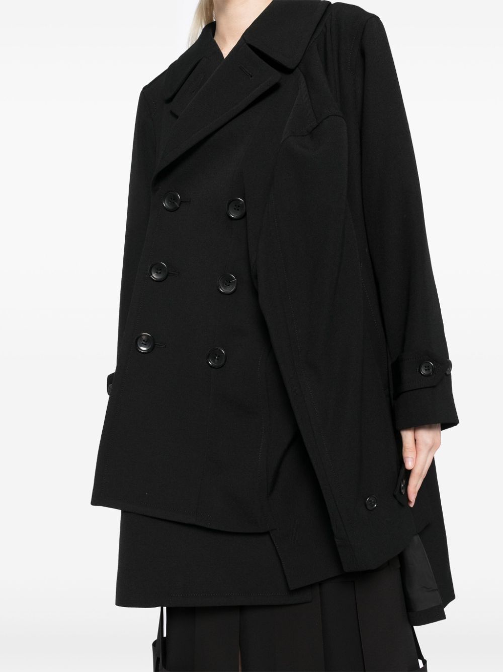 COMME DES GARÇONS Asymmetric Sleeve Double-Breasted Suit for Women