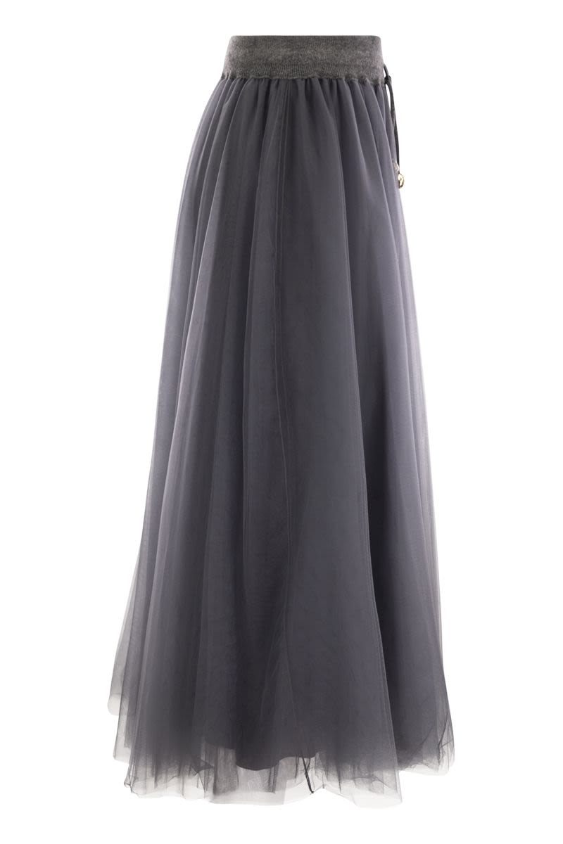 FABIANA FILIPPI Ethereal Tulle Midi Skirt