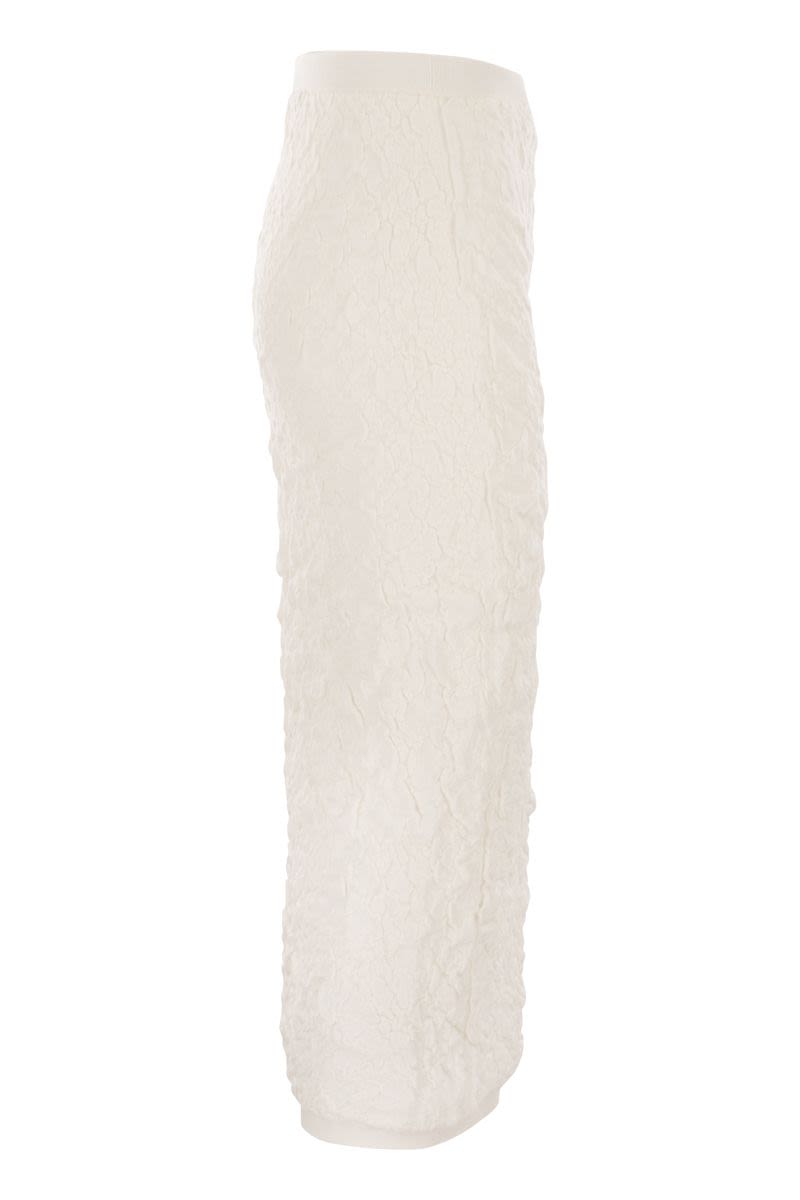 FABIANA FILIPPI Flattering Midi Skirt with Embossed Detailing