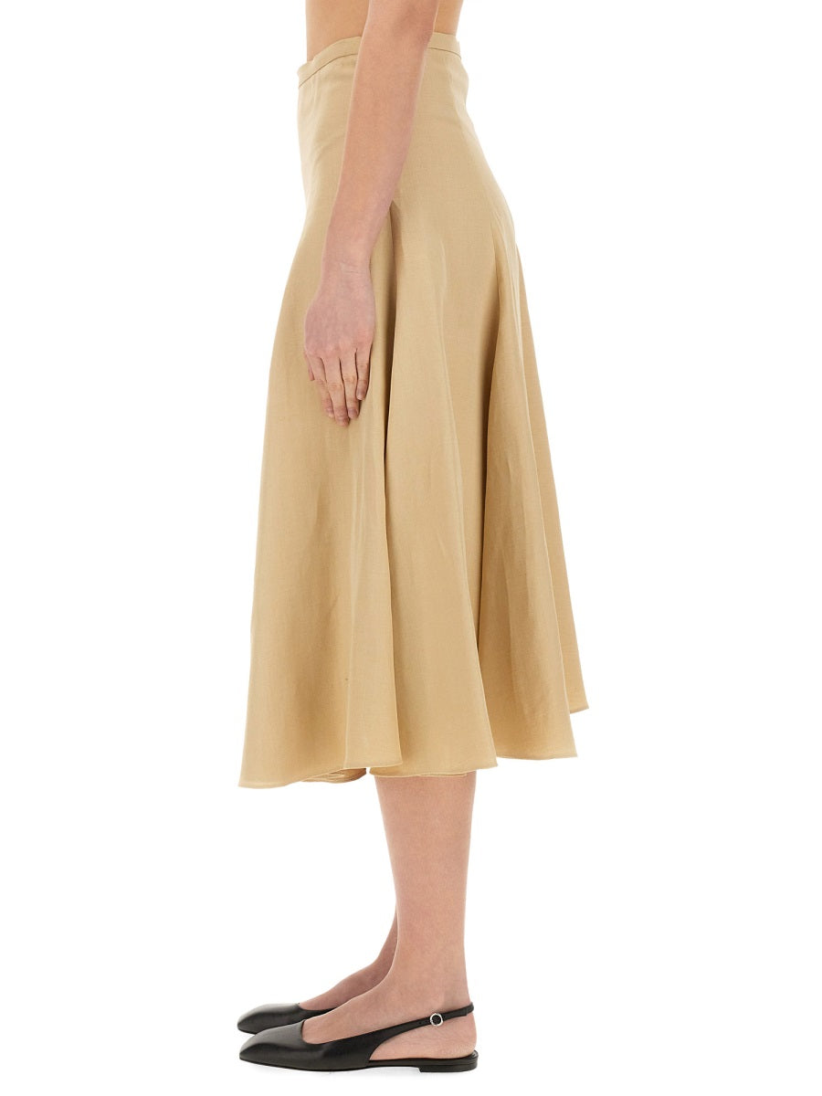 FABIANA FILIPPI Linen and Viscose Skirt - Size 40