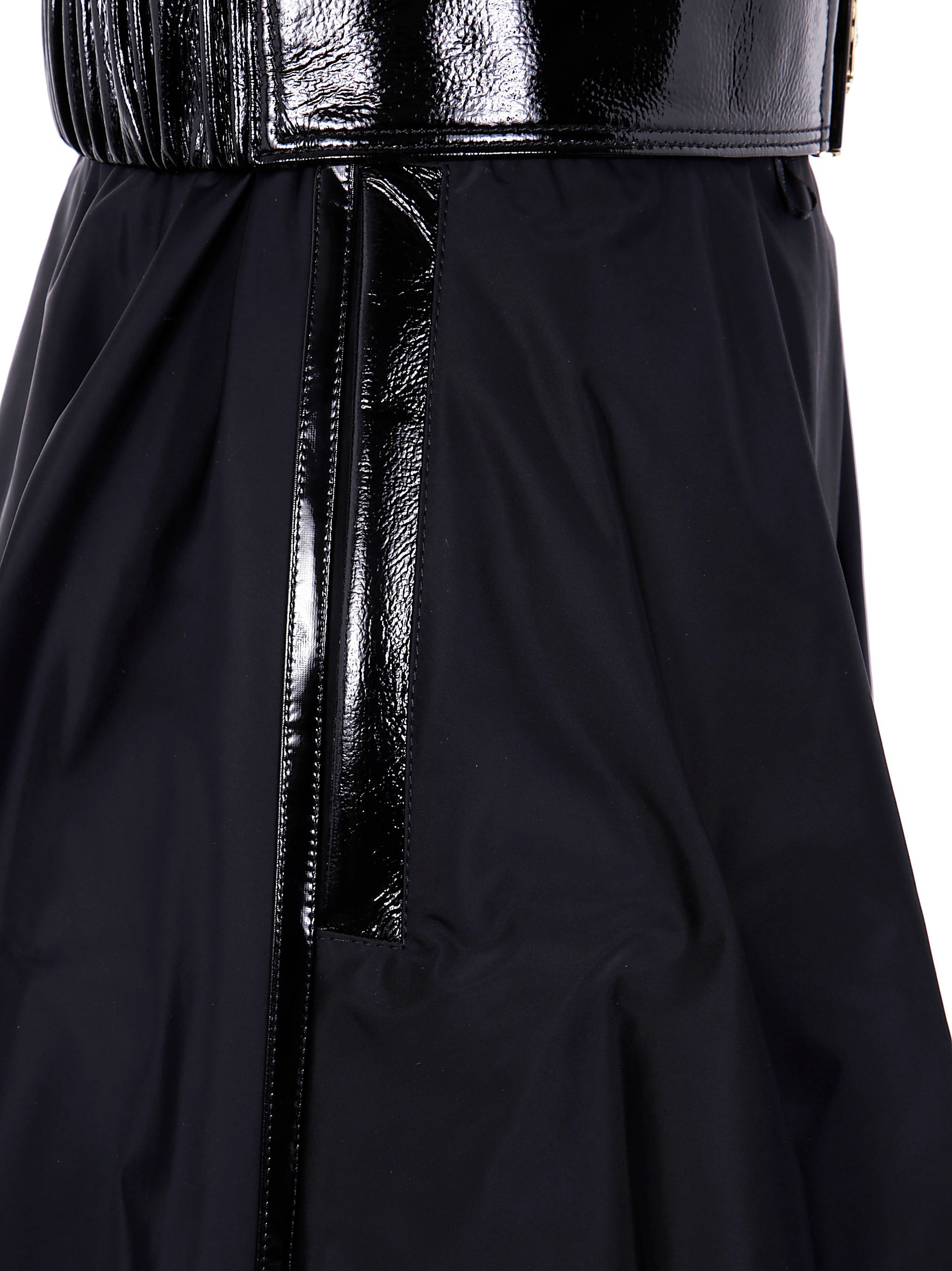 ELISABETTA FRANCHI Belted Round Midi Skirt
