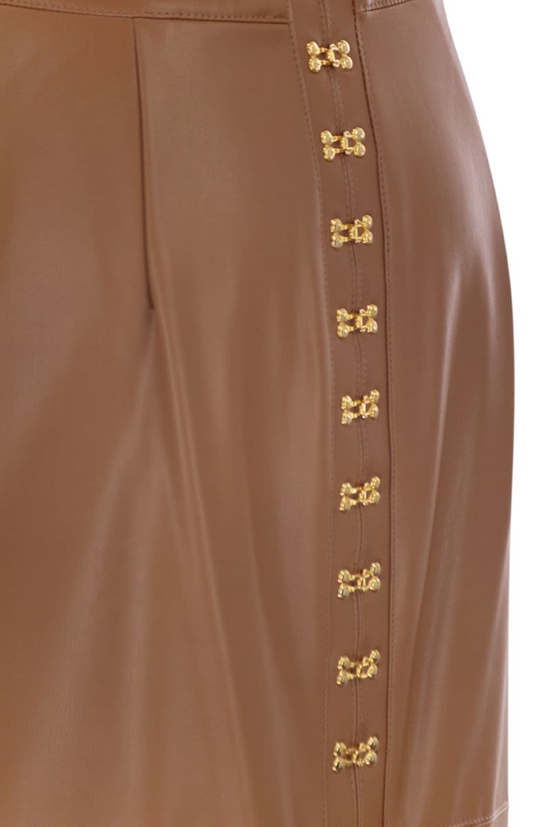 ELISABETTA FRANCHI Women's Pencil Skirt with Jewelled Hooks