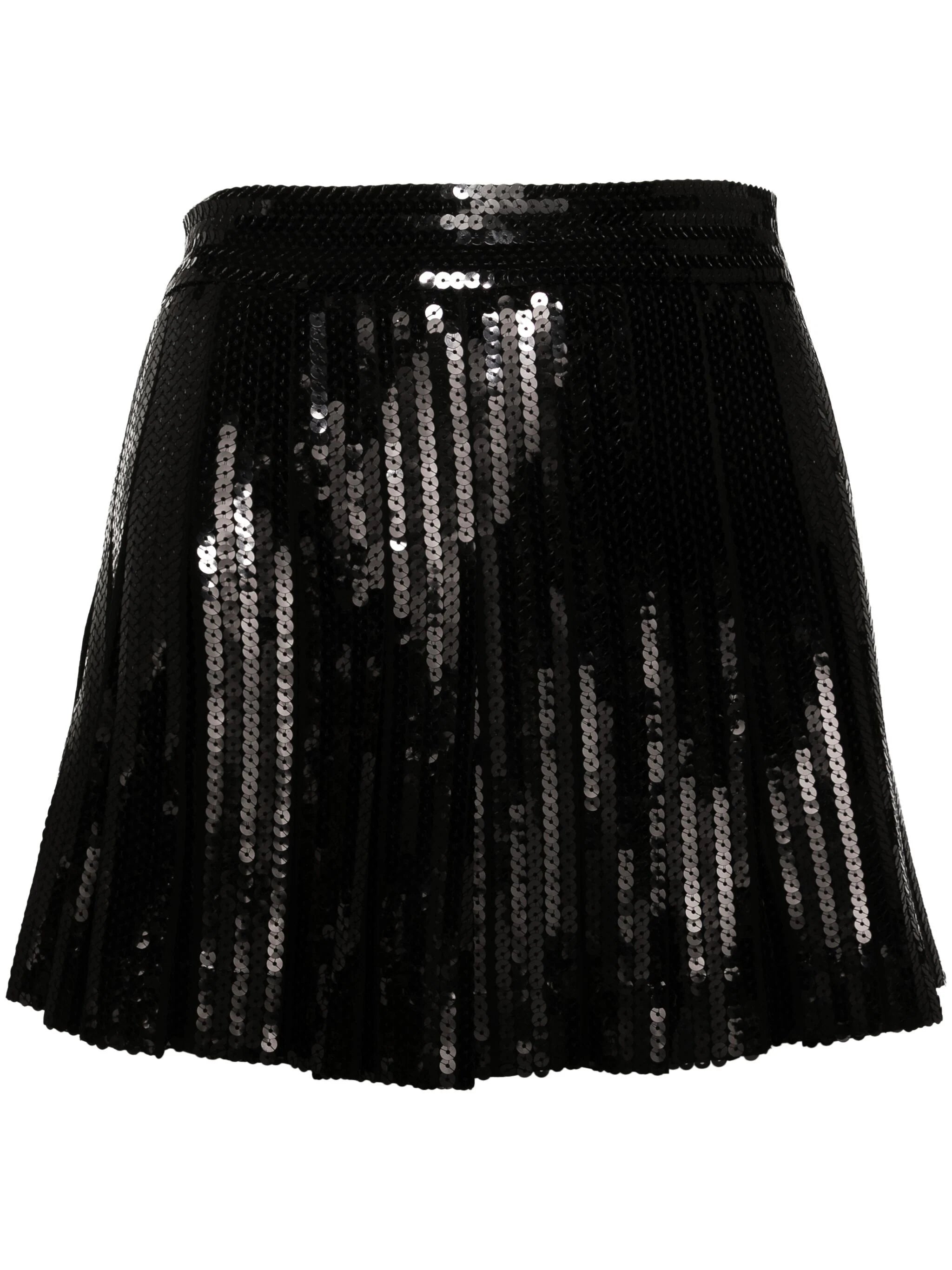 PAROSH Mini Pleated Skirt for Women