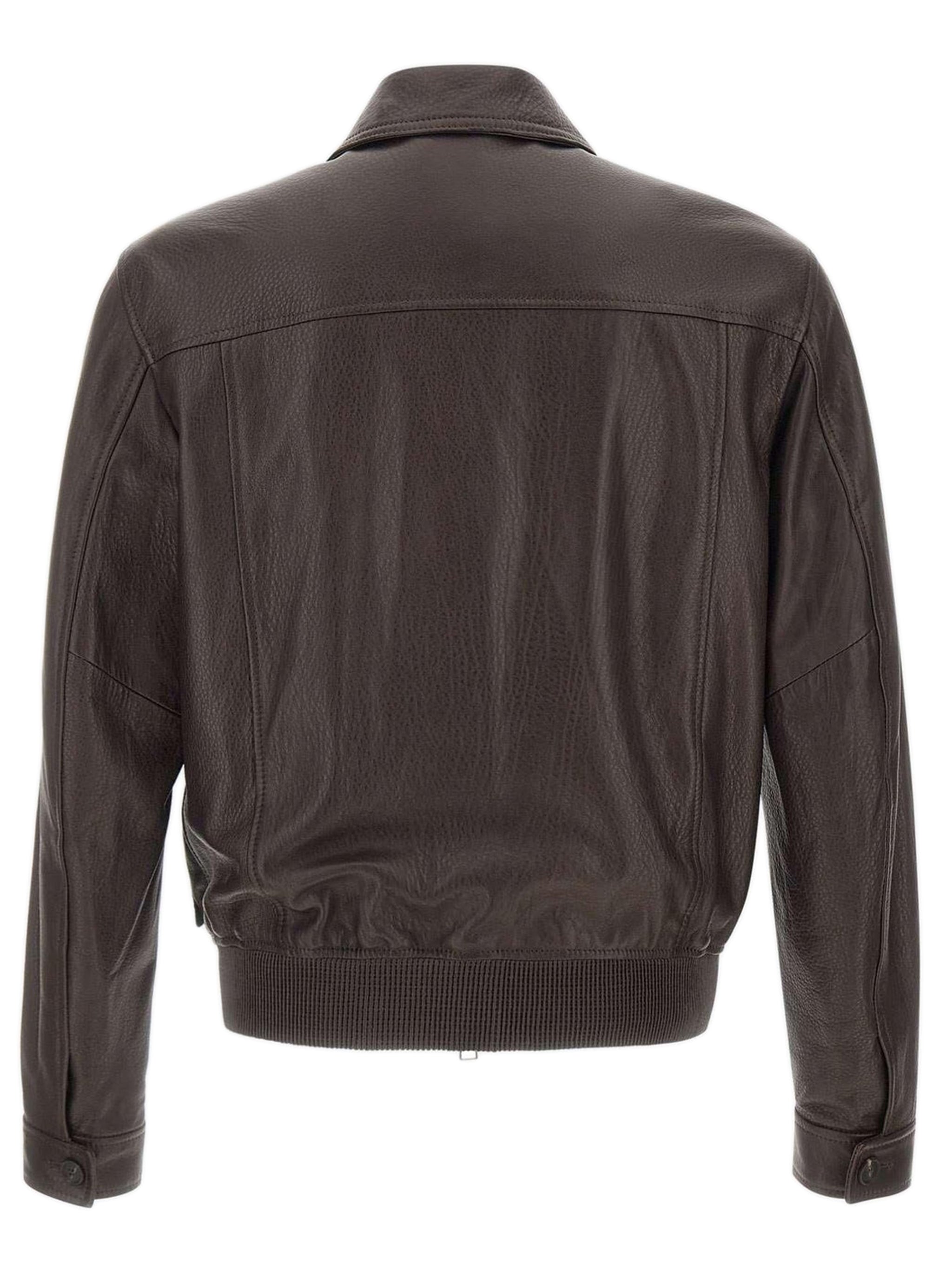 TAGLIATORE Classic Leather Jacket for Men