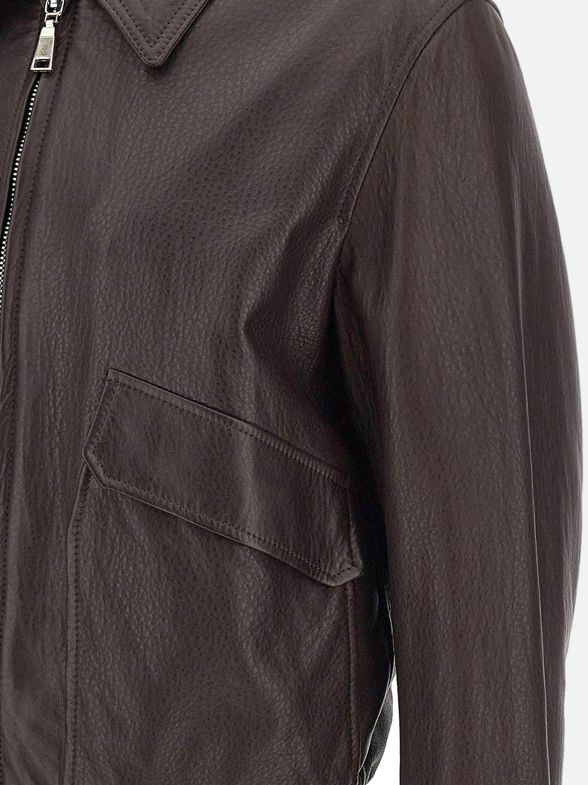 TAGLIATORE Classic Leather Jacket for Men