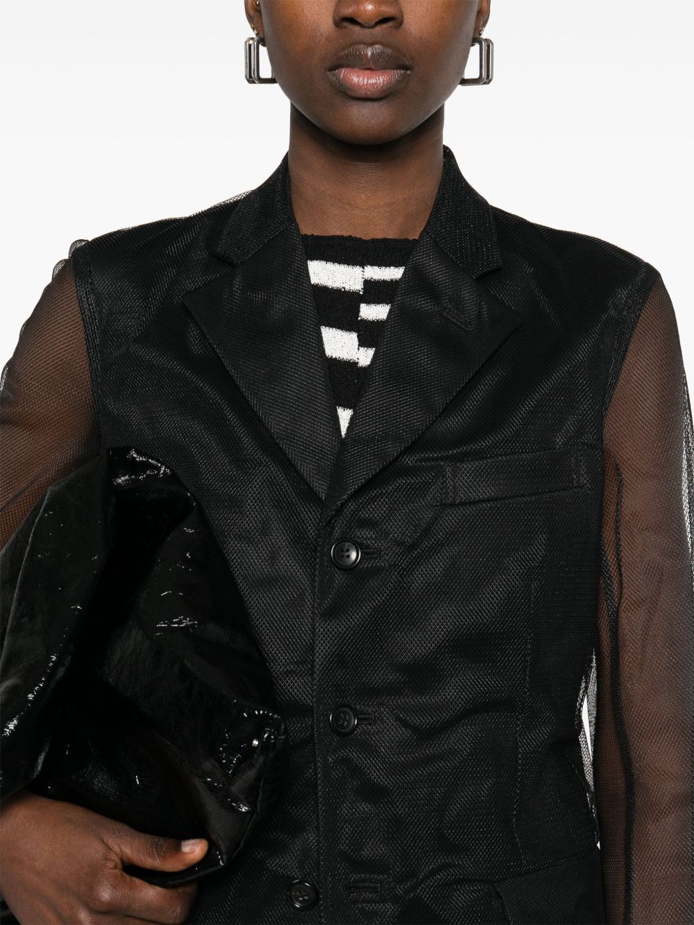 COMME DES GARÇONS Nylon Button-Down Jacket for Women