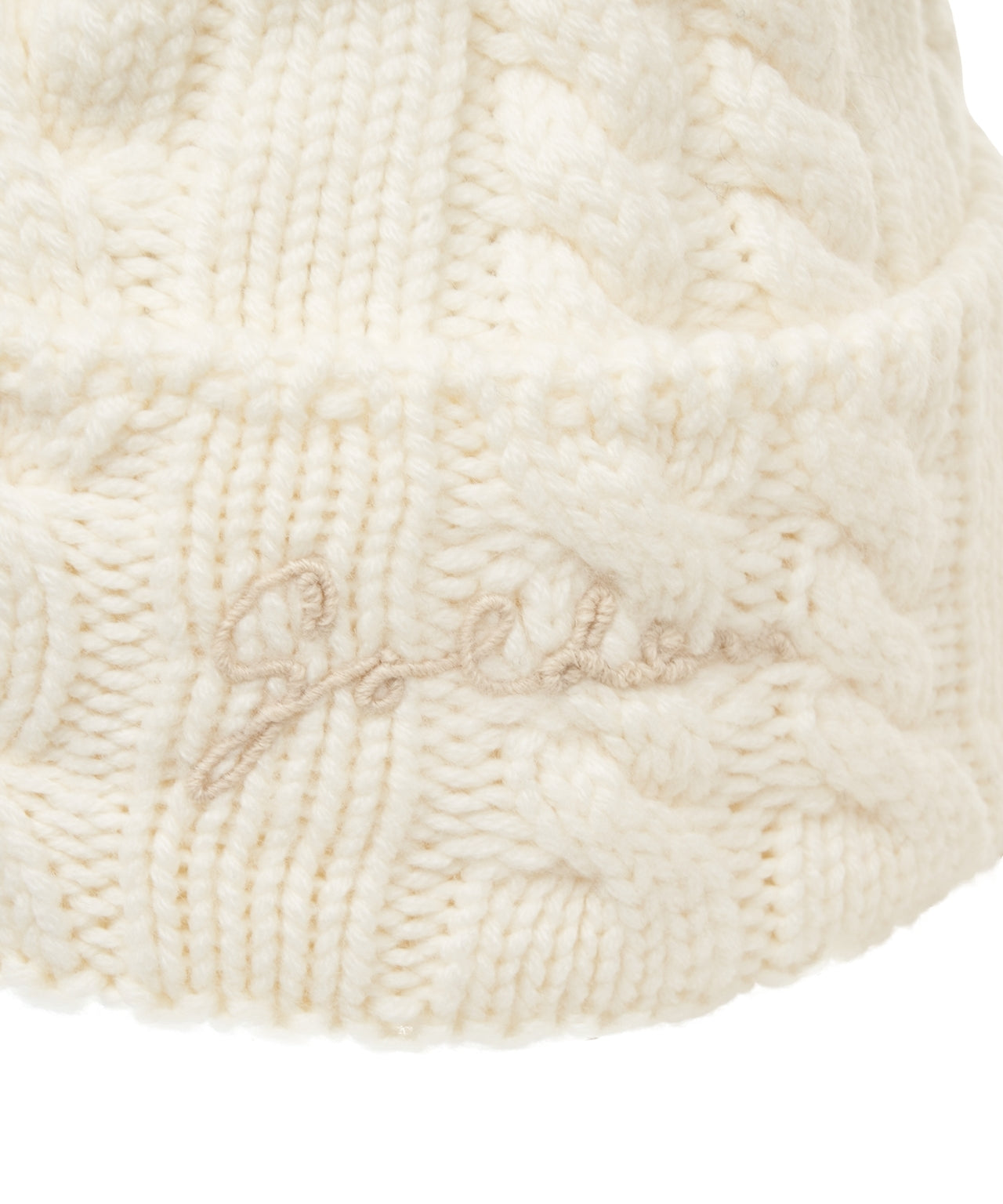 GOLDEN GOOSE Cable Knit Beanie 'Dee'