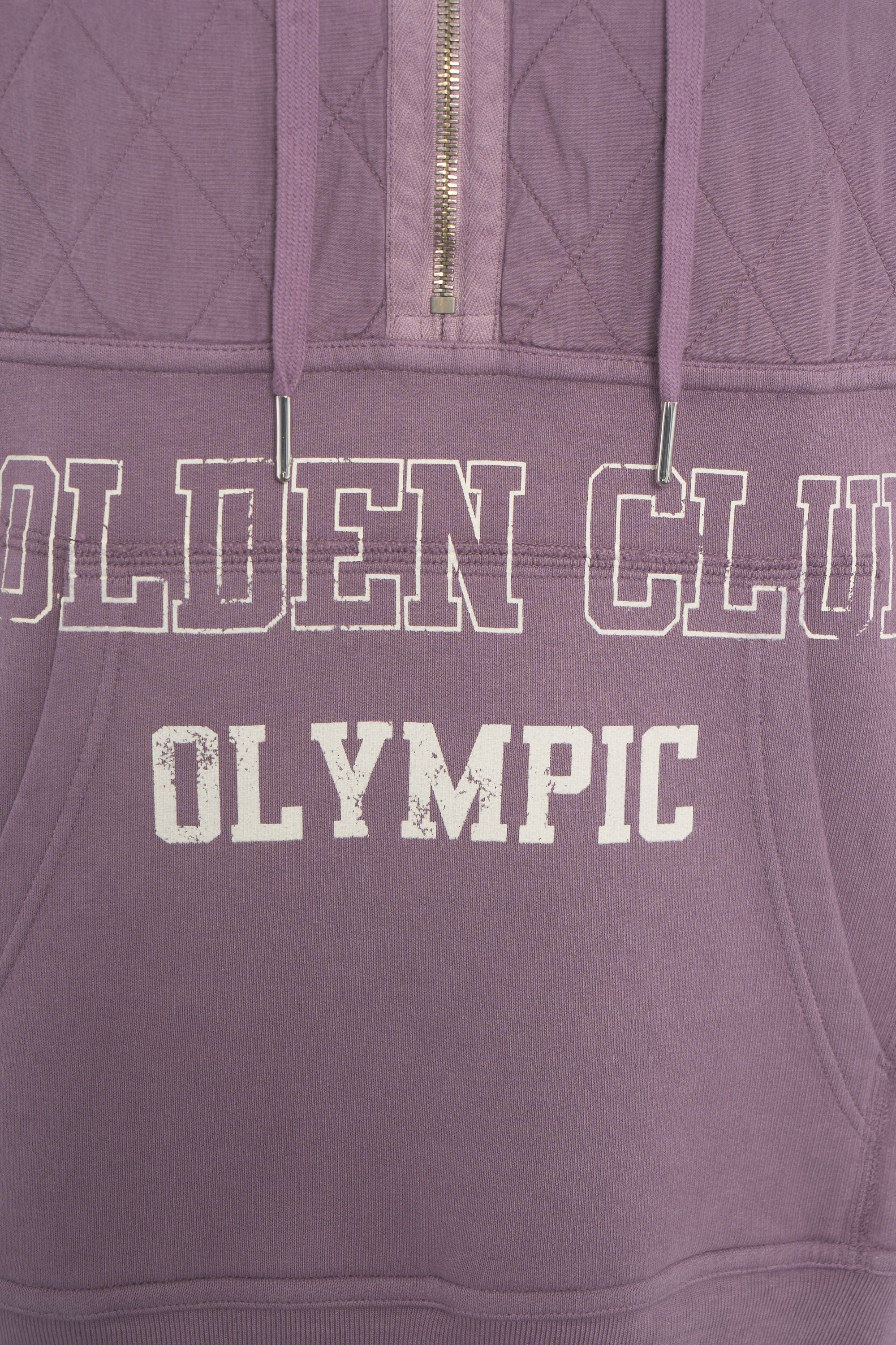 GOLDEN GOOSE Stylish Sweatshirt with Quilted Detail and Drawstring Hood