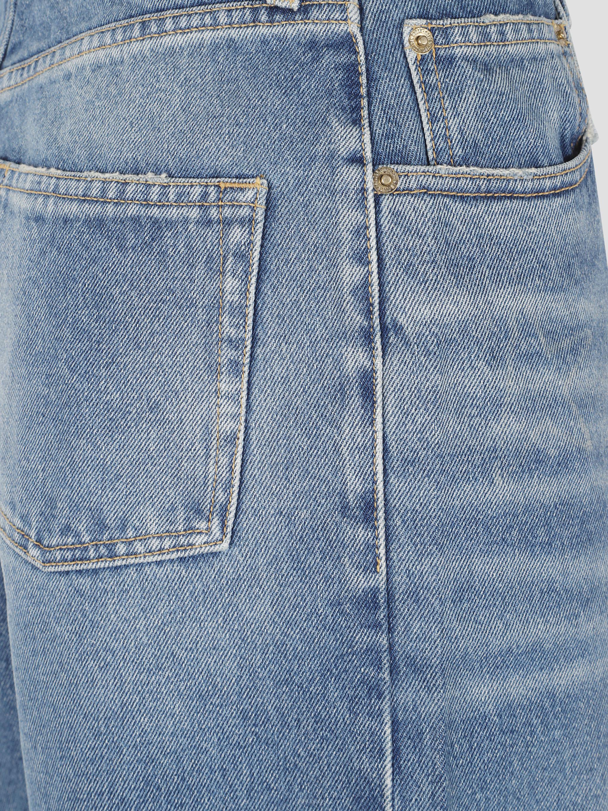 GOLDEN GOOSE Women's Kim Medium Stone Washed Denim Trousers