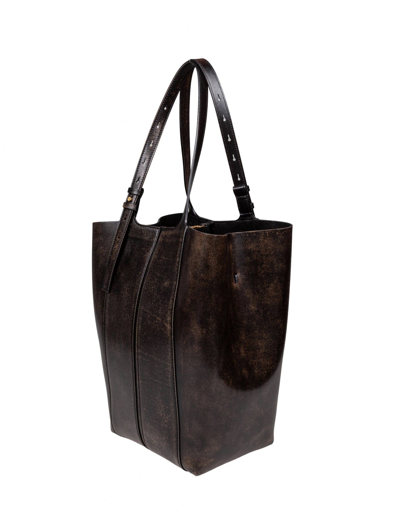 GOLDEN GOOSE Vintage Leather Tote Handbag 20 x 35 x 56 cm