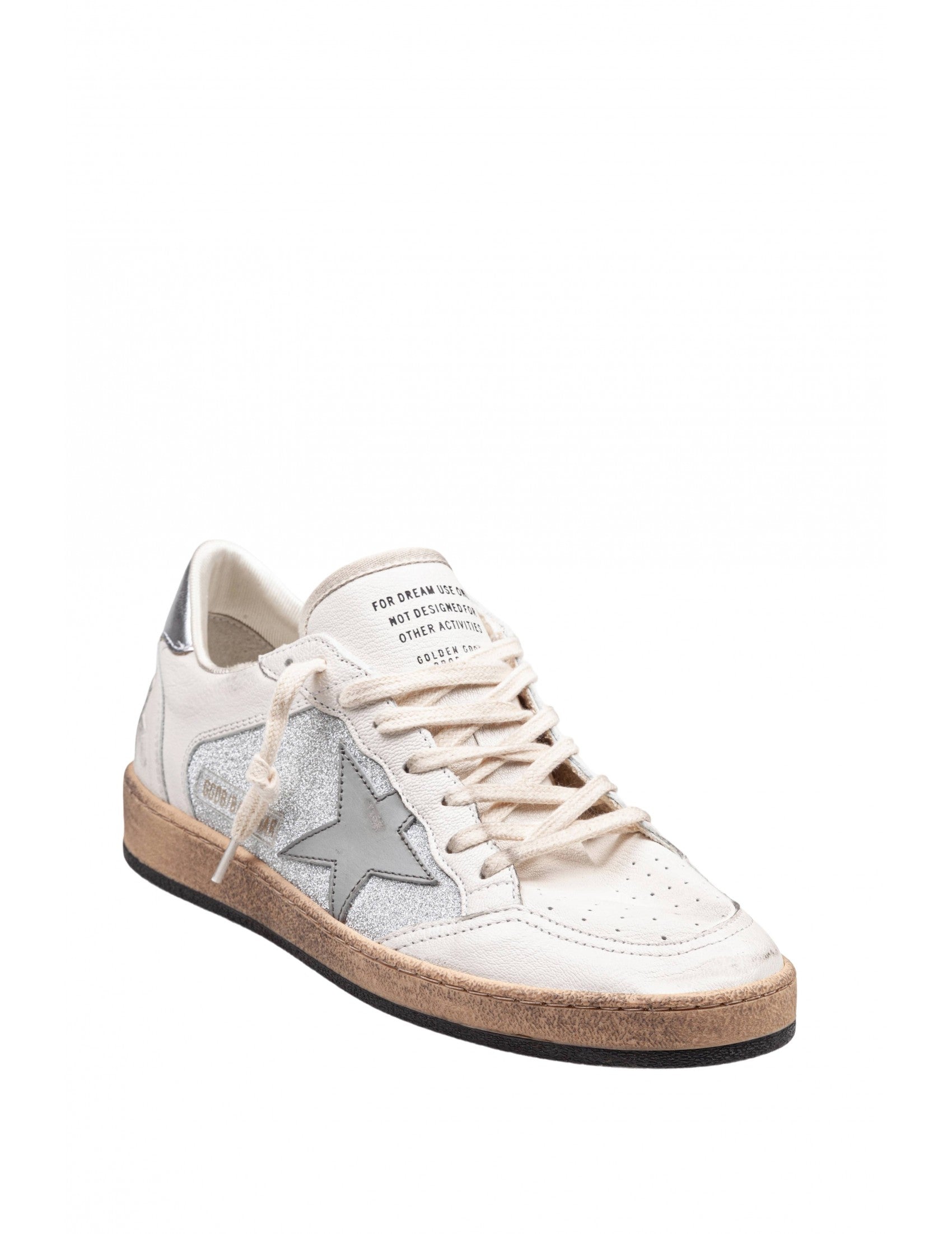 GOLDEN GOOSE Chic Glitter Ballstar Sneaker for Women