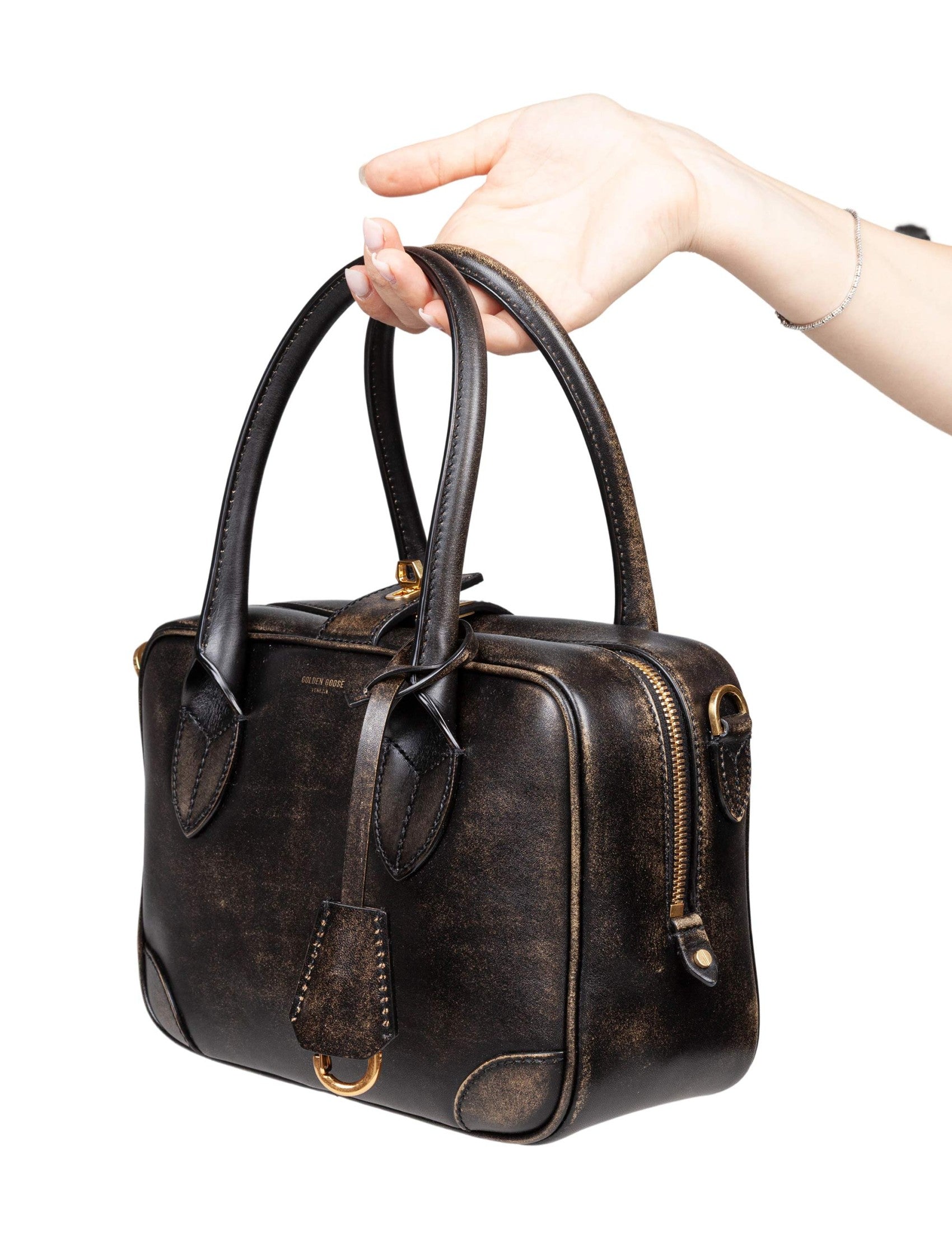 GOLDEN GOOSE Vita Mini Leather Handbag