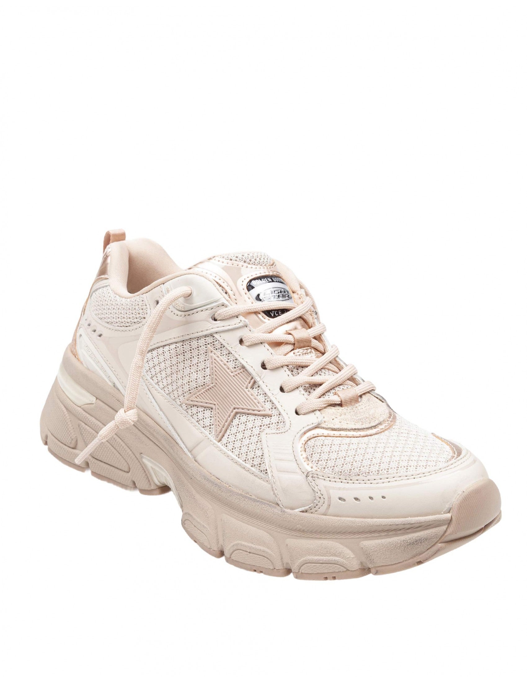 GOLDEN GOOSE Lightstar Leather and Mesh Sneakers for Women