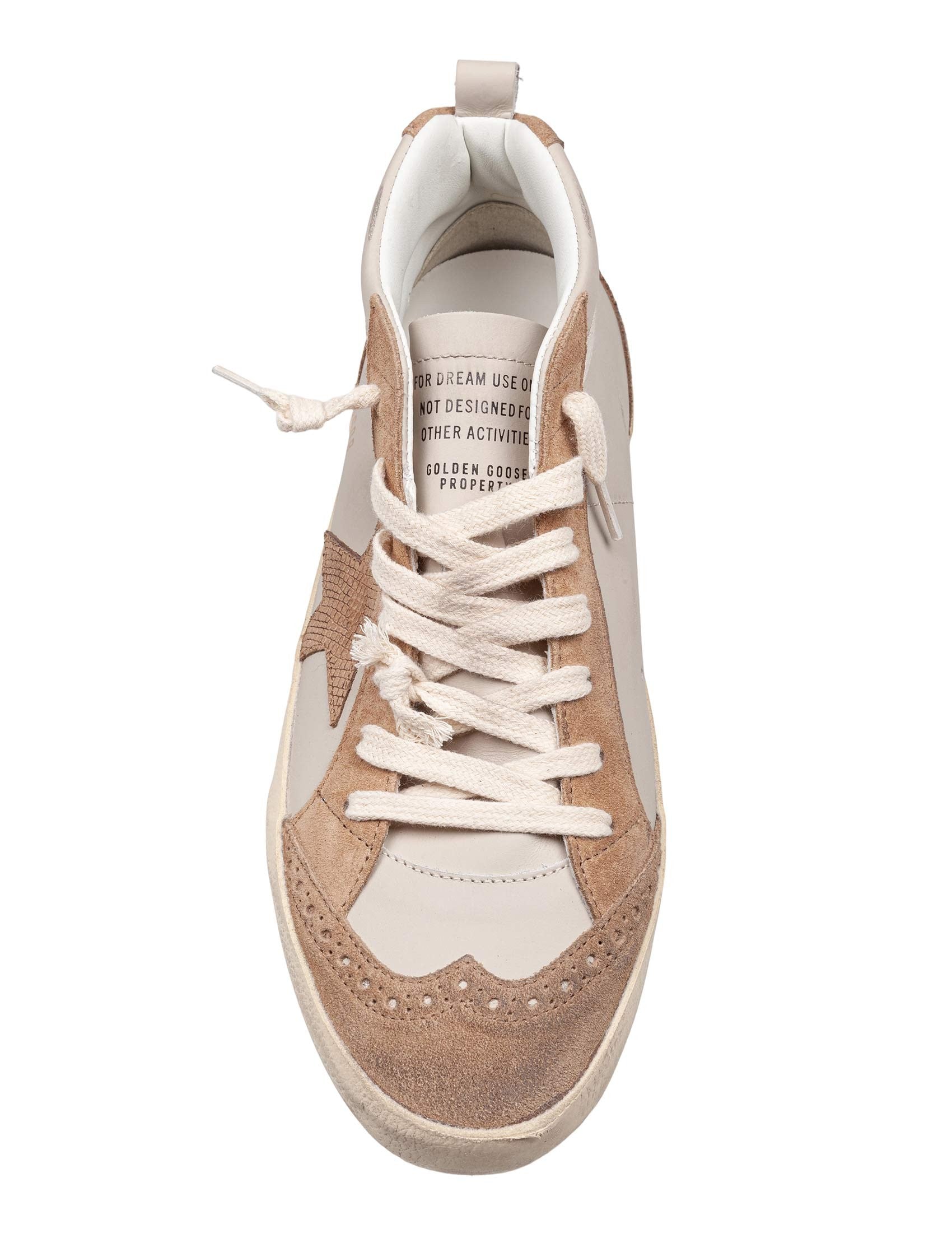 GOLDEN GOOSE Vintage-Effect Mid Star Sneakers for Women