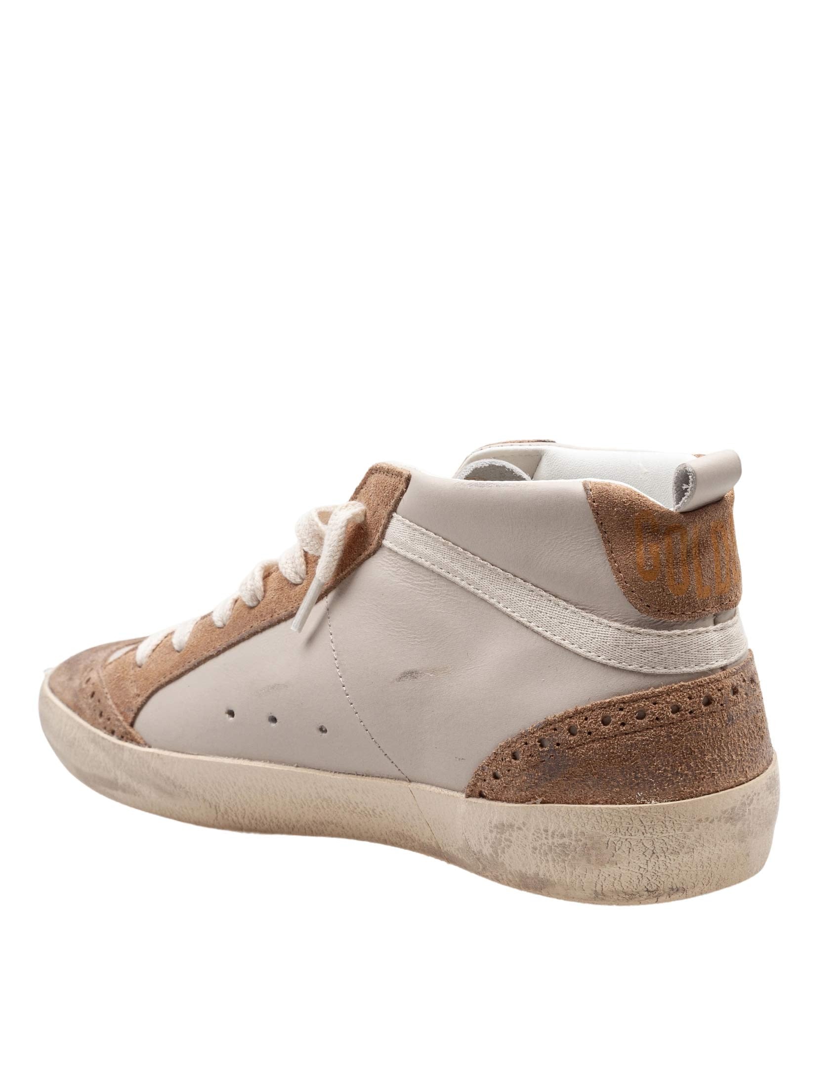 GOLDEN GOOSE Vintage-Effect Mid Star Sneakers for Women