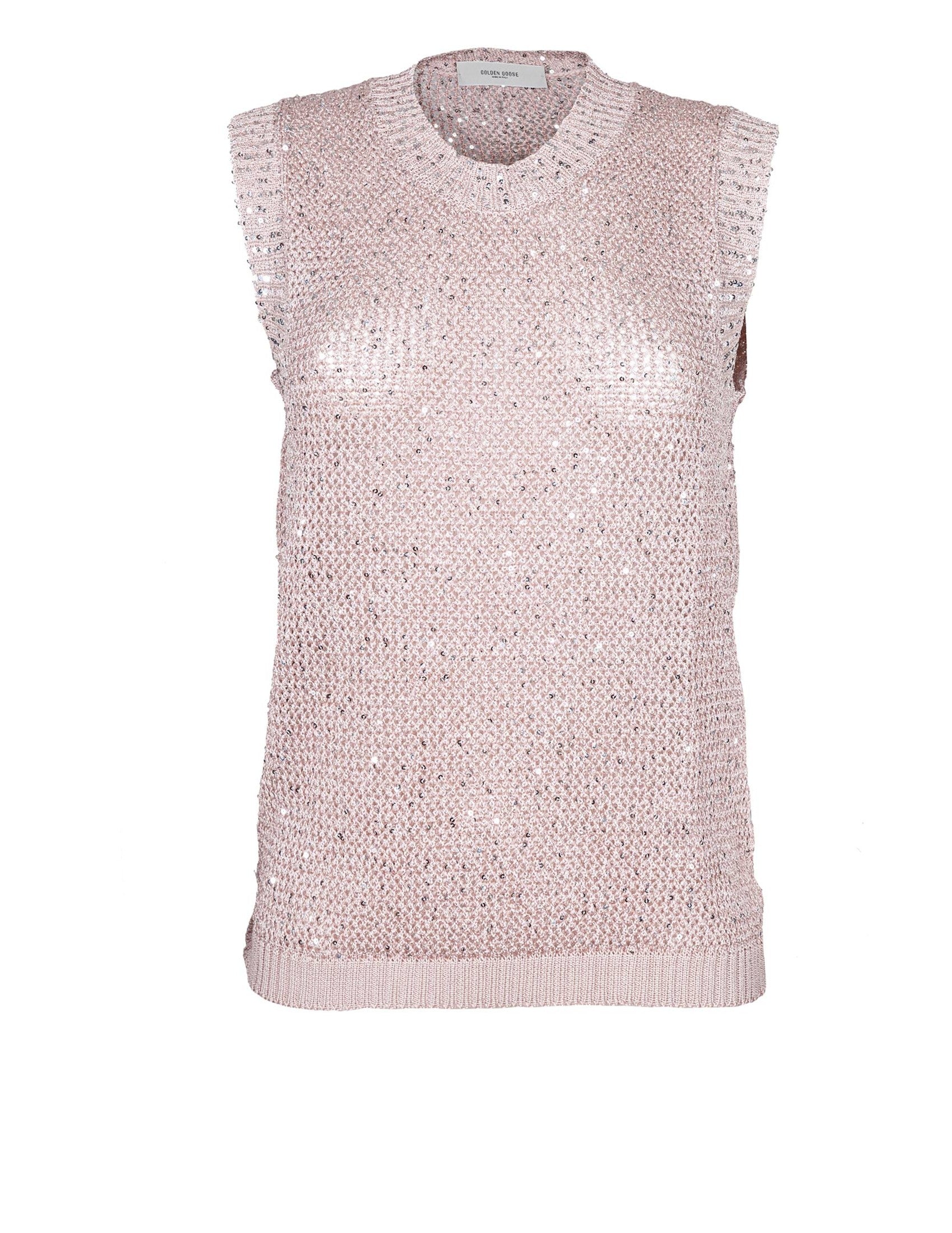 GOLDEN GOOSE Sequin Knit Vest for Women
