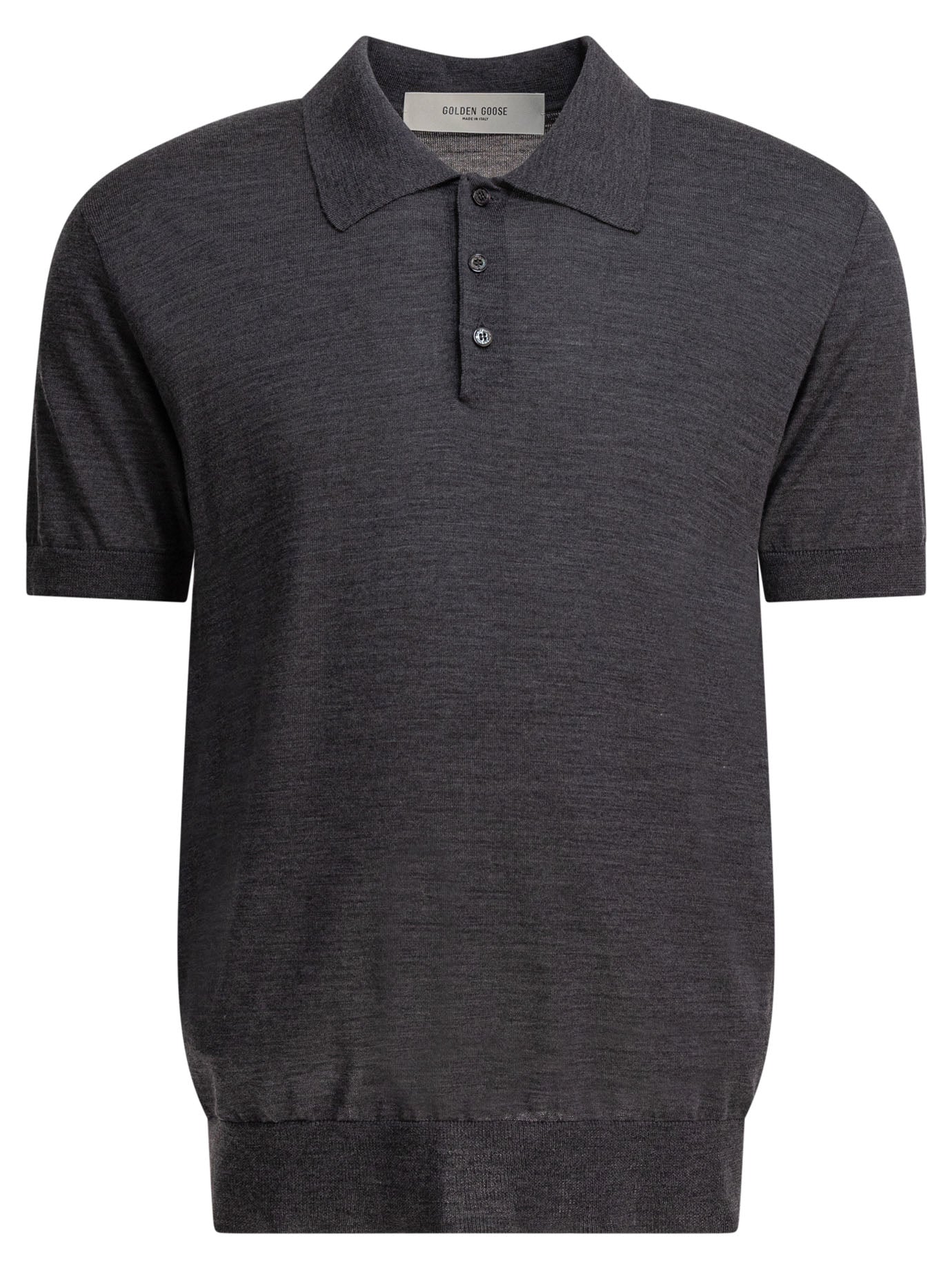 GOLDEN GOOSE Merino Wool Polo Shirt - Regular Fit