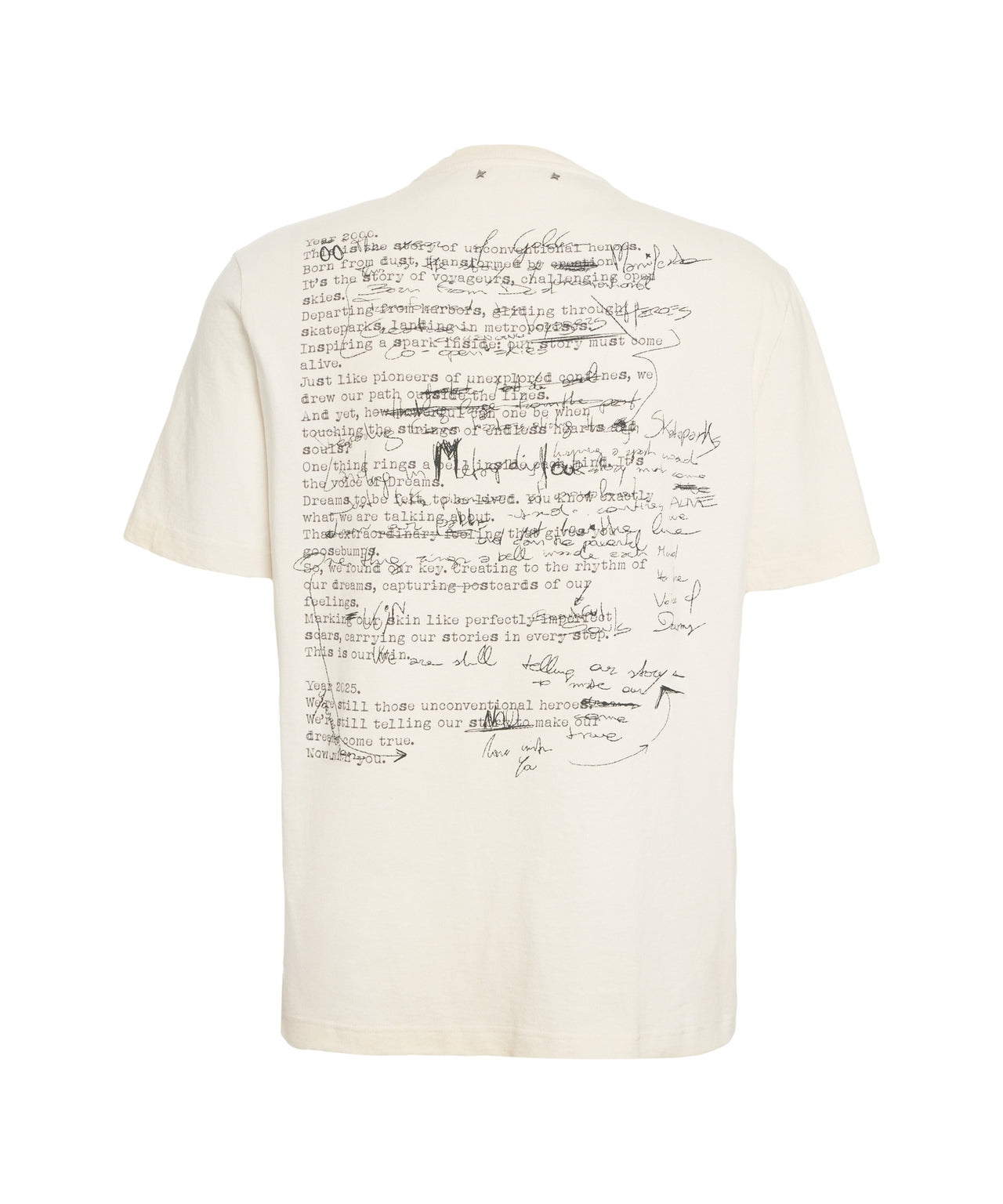 GOLDEN GOOSE Classic T-Shirt with Discreet Print for Men