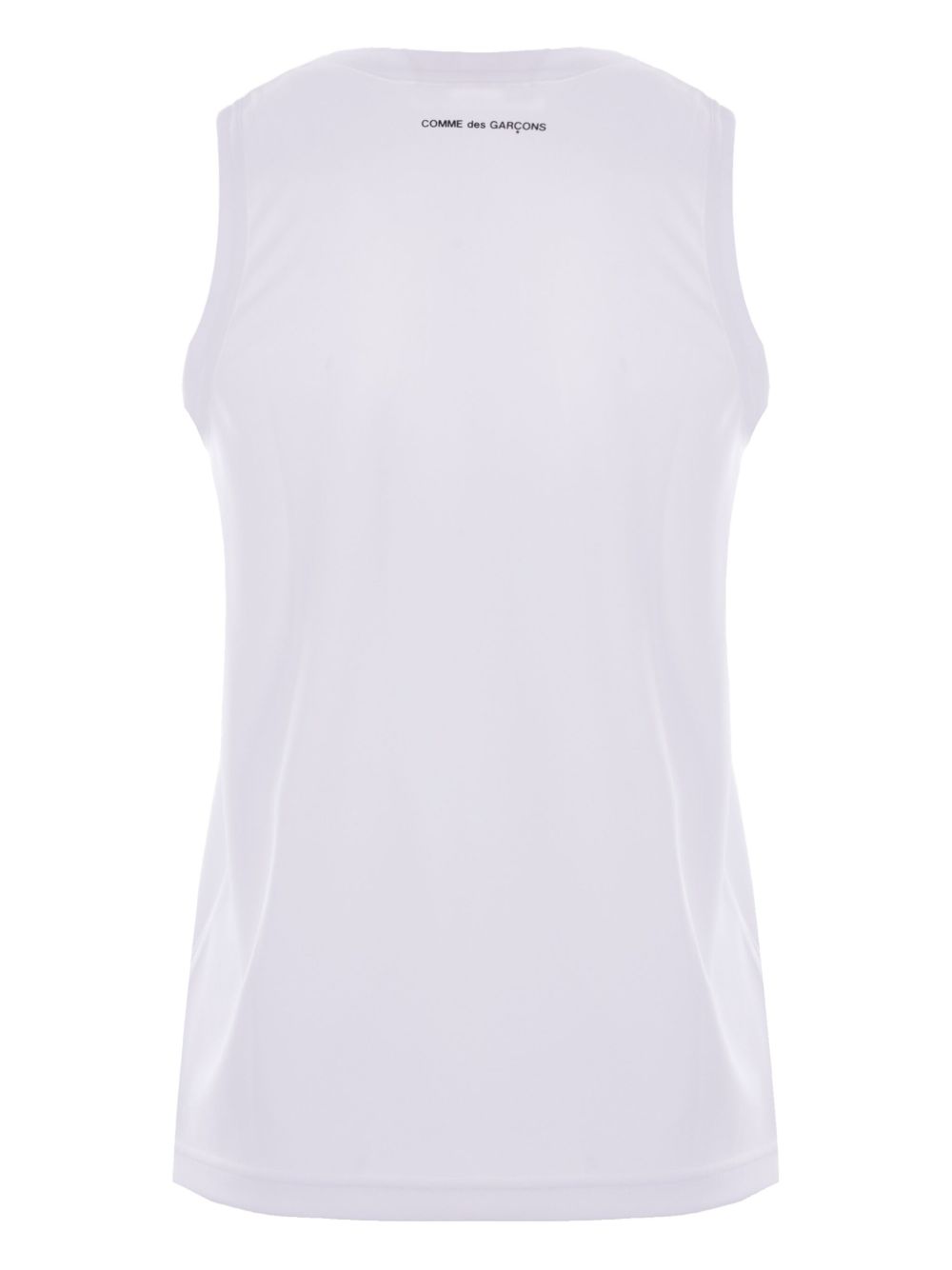 COMME DES GARÇONS Scoop Neck Sleeveless Logo T-Shirt Tank Top