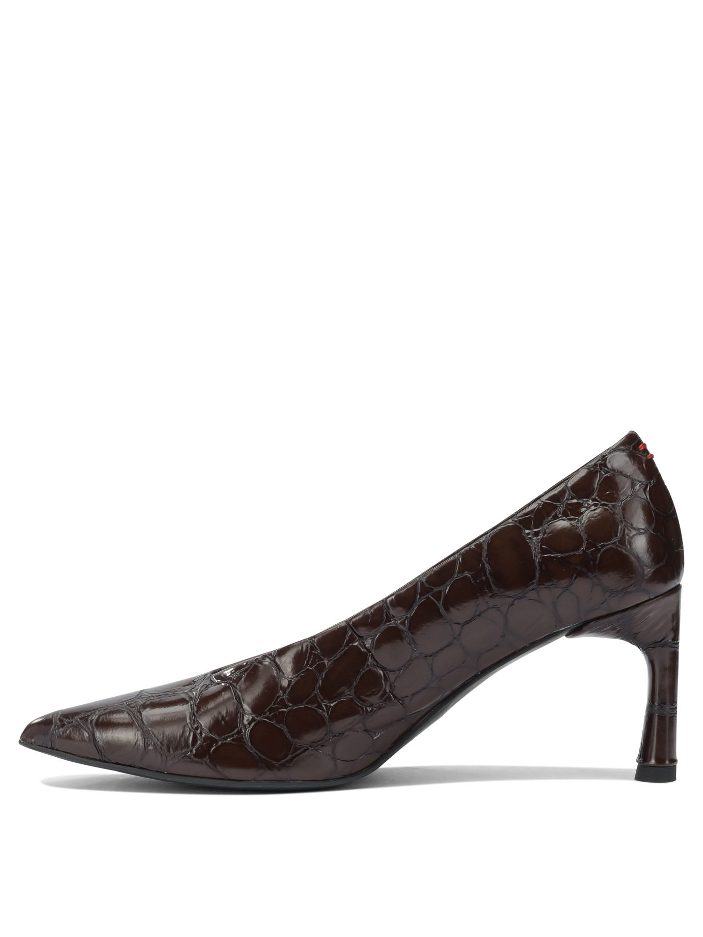 HALMANERA 100% Leather Heeled Pumps for Women