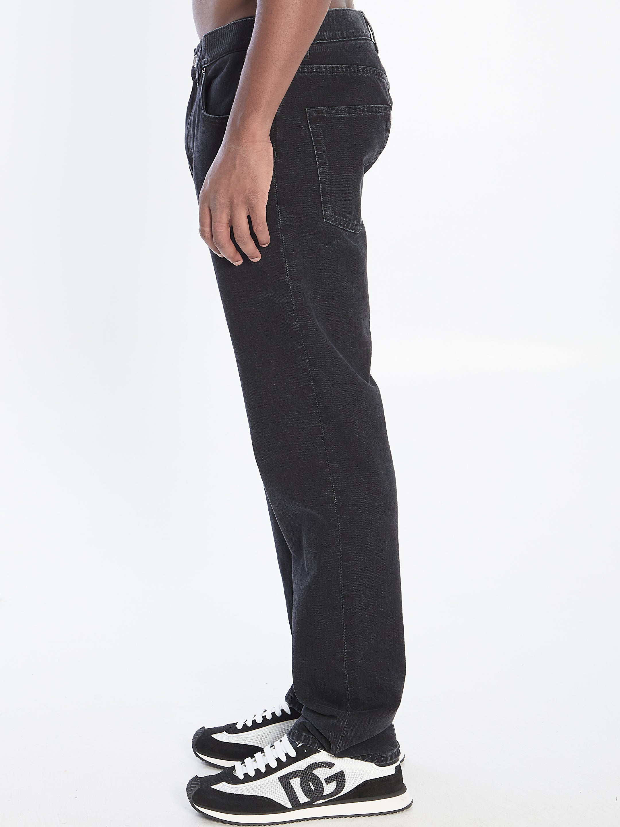 DOLCE & GABBANA Classic Denim Pants - Regular Fit, Size 48