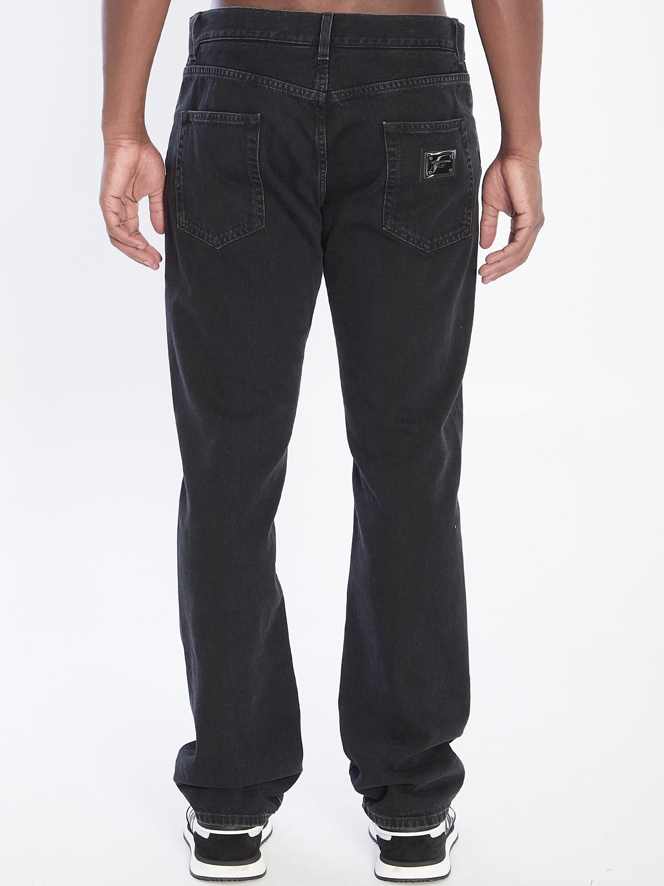 DOLCE & GABBANA Classic Denim Pants - Regular Fit, Size 48