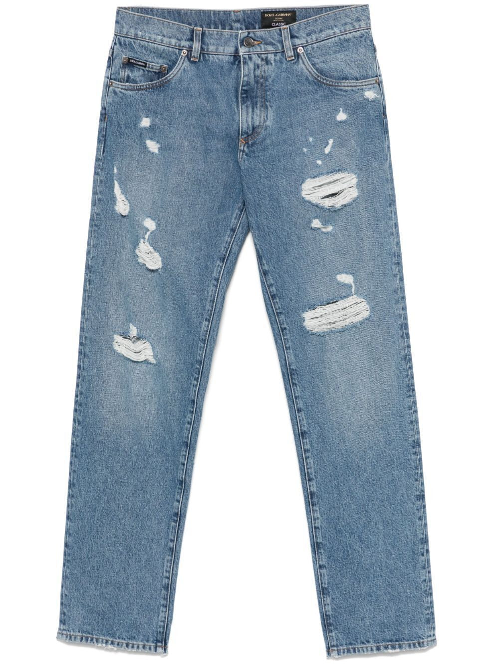 DOLCE & GABBANA Classic Distressed Jeans for Men