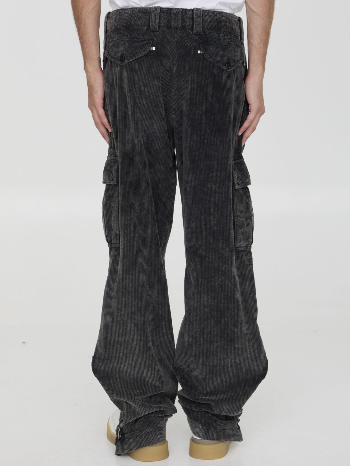 DOLCE & GABBANA Stretch Corduroy Cargo Pant for Men - FW24