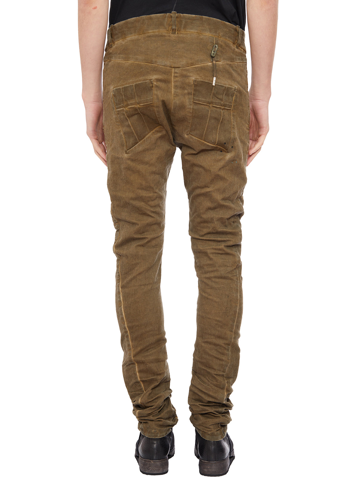 BORIS BIDJAN SABERI Classic Men's Trousers with Spalmato Effect - Medium