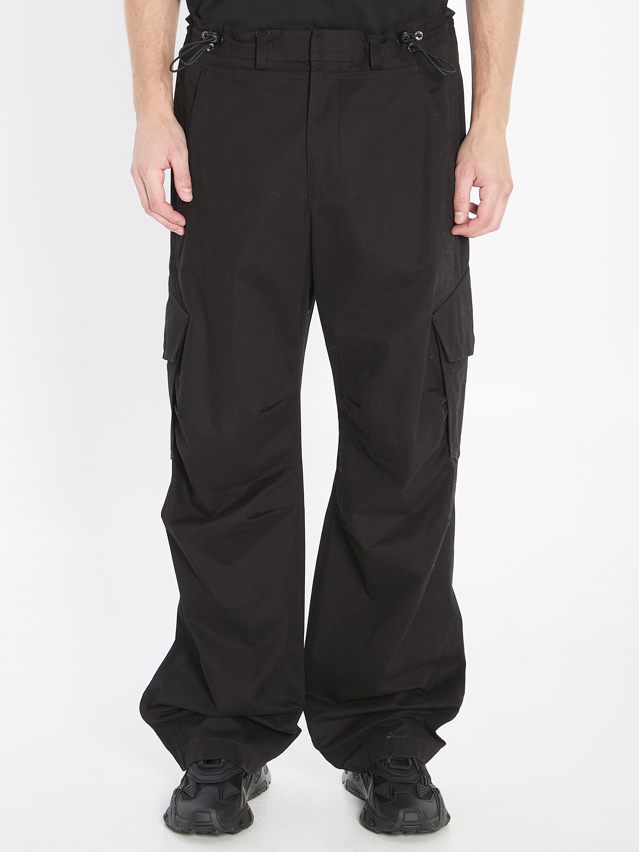 DOLCE & GABBANA Men's Wide-Leg Cargo Pants - Size 48