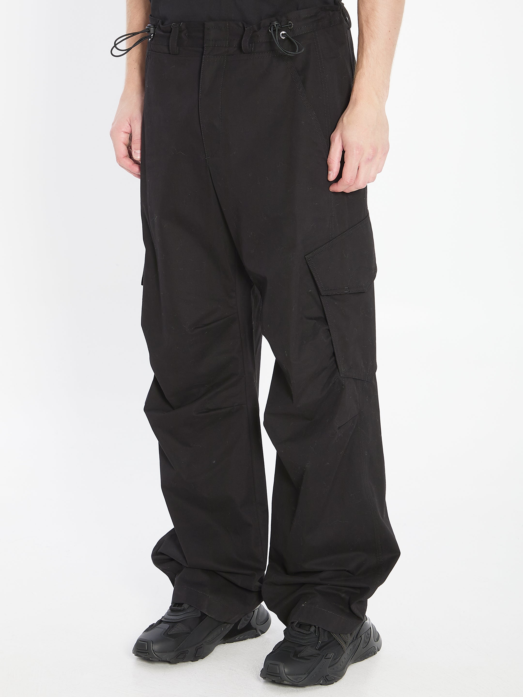DOLCE & GABBANA Men's Wide-Leg Cargo Pants - Size 48