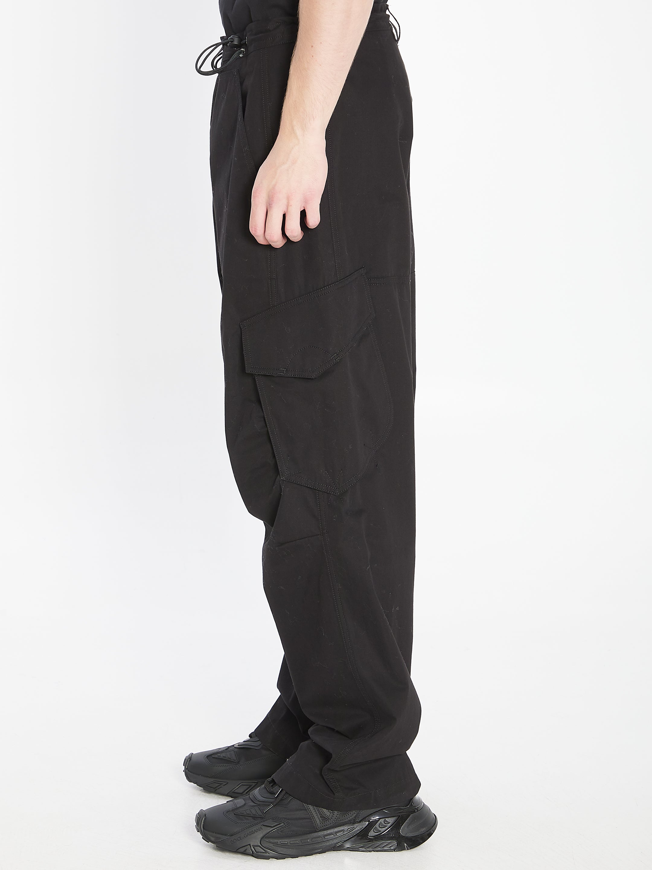 DOLCE & GABBANA Men's Wide-Leg Cargo Pants - Size 48