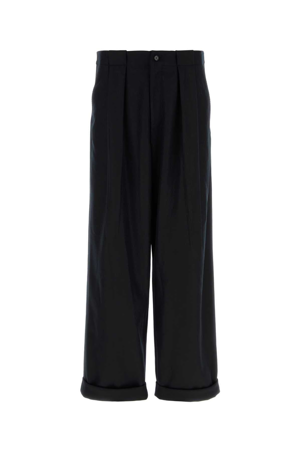 DOLCE & GABBANA Wide-Leg Wool Pant for Men
