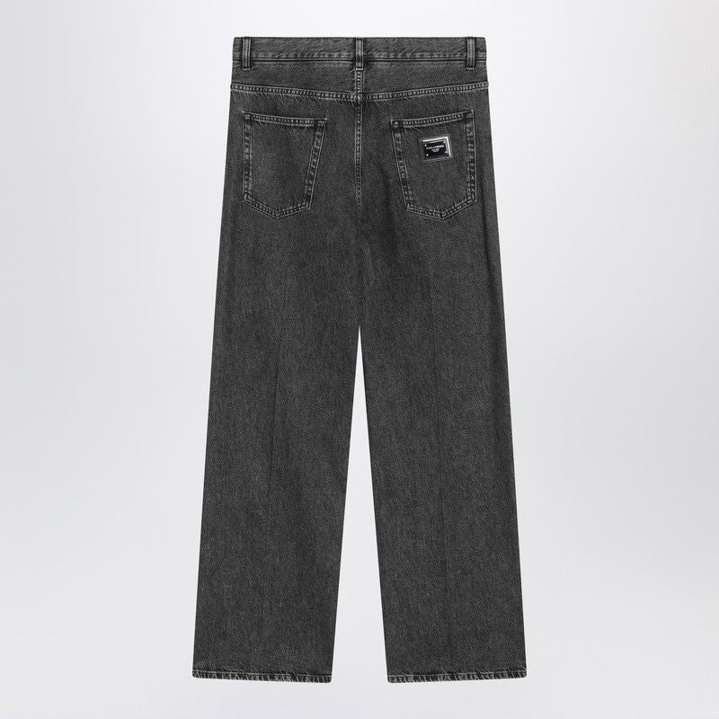 DOLCE & GABBANA Oversized Washed Effect Denim Jeans