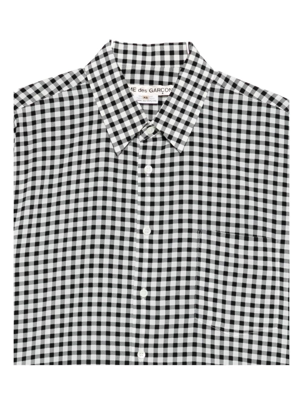 COMME DES GARÇONS Checkered Design Button-Up Shirt for Women