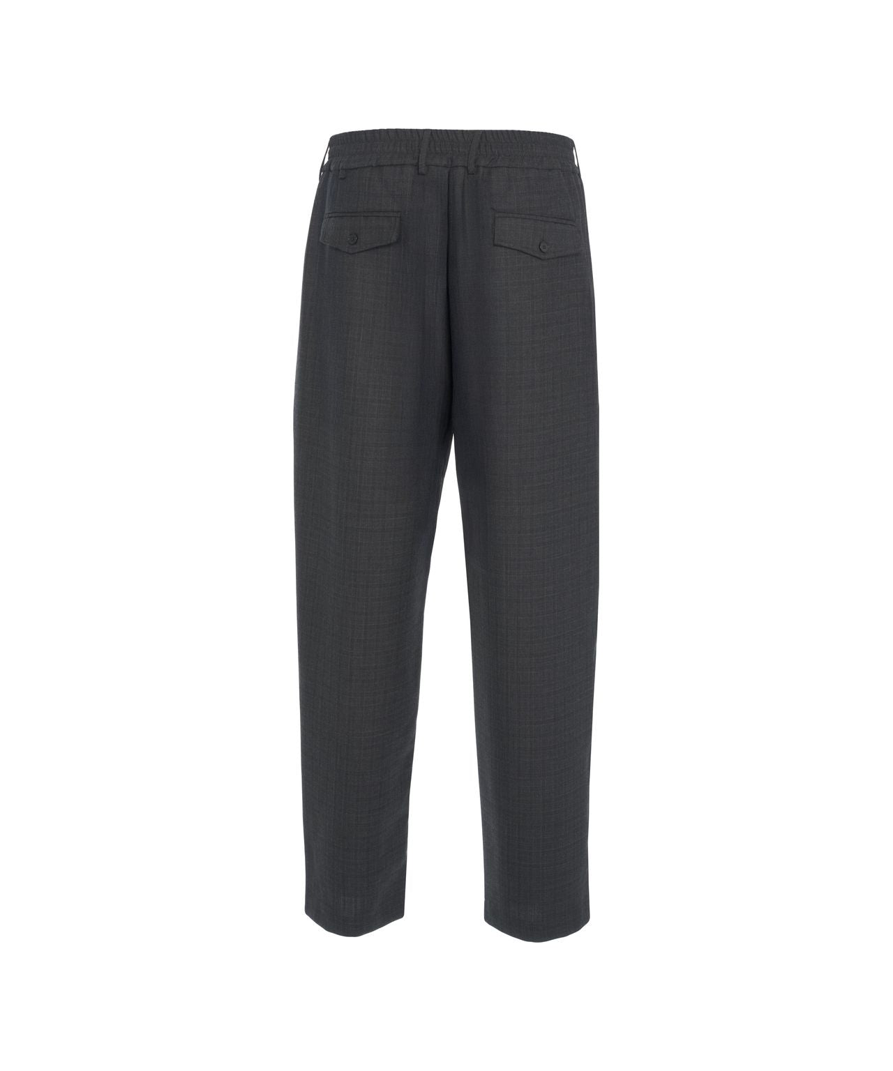 GRIFONI Plaid Trousers for Men - Straight Cut with Elastic Waistband