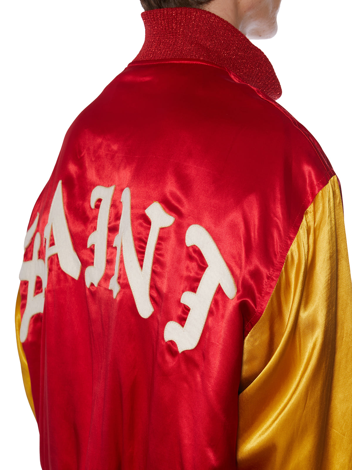 SAINT MXXXXXX Embroidered Bomber Varsity Jacket - Size L