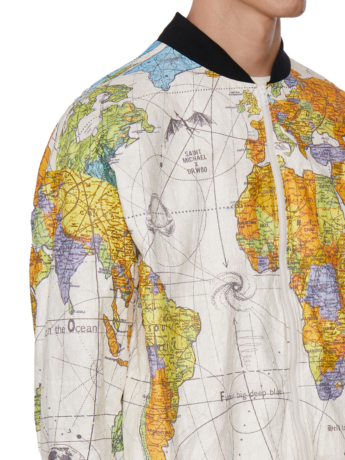 SAINT MXXXXXX Casual Bomber Jacket with Side Pockets - Size M