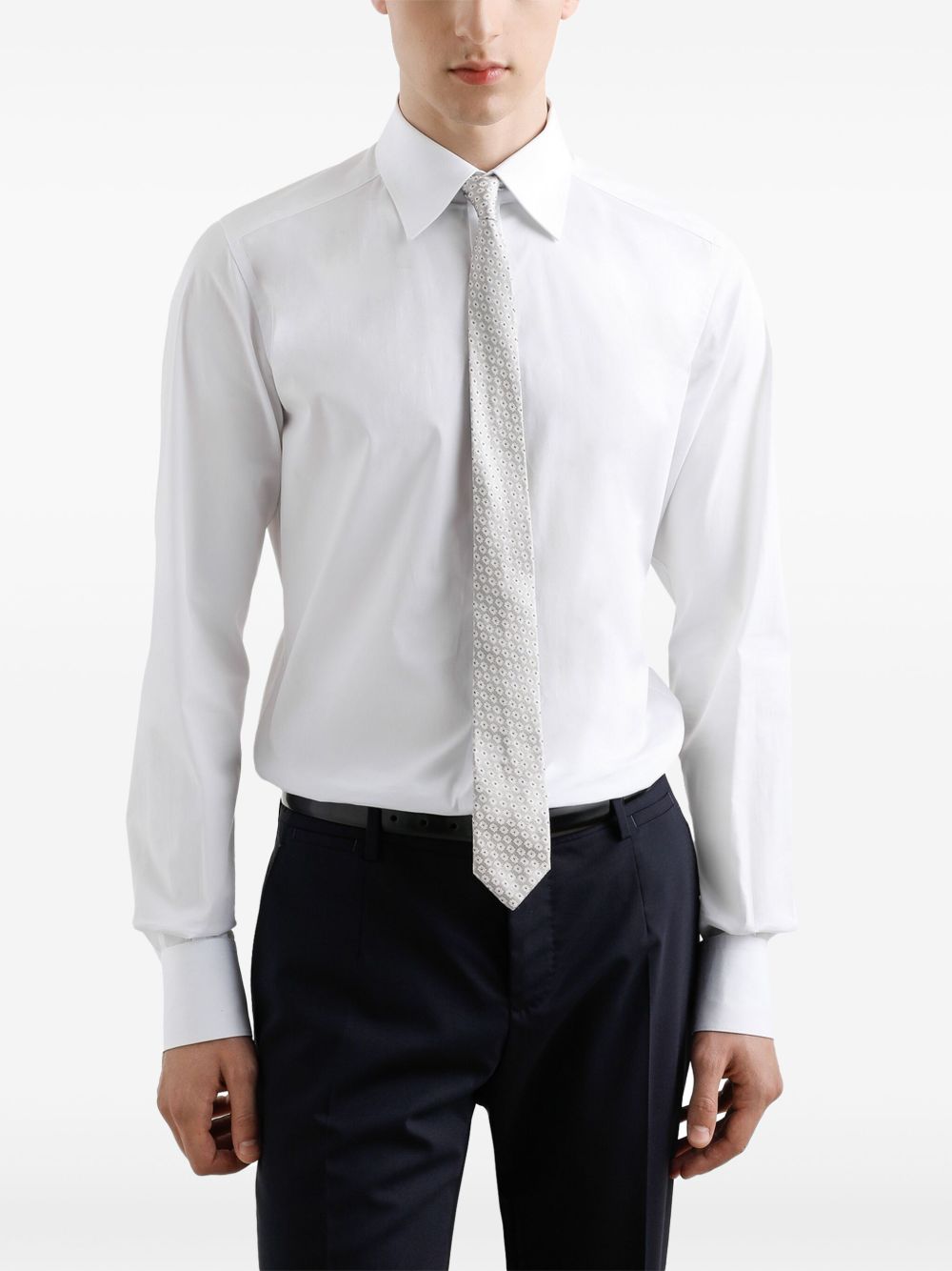 DOLCE & GABBANA Self-Tie Pointed Tip Patterned Jacquard Tie