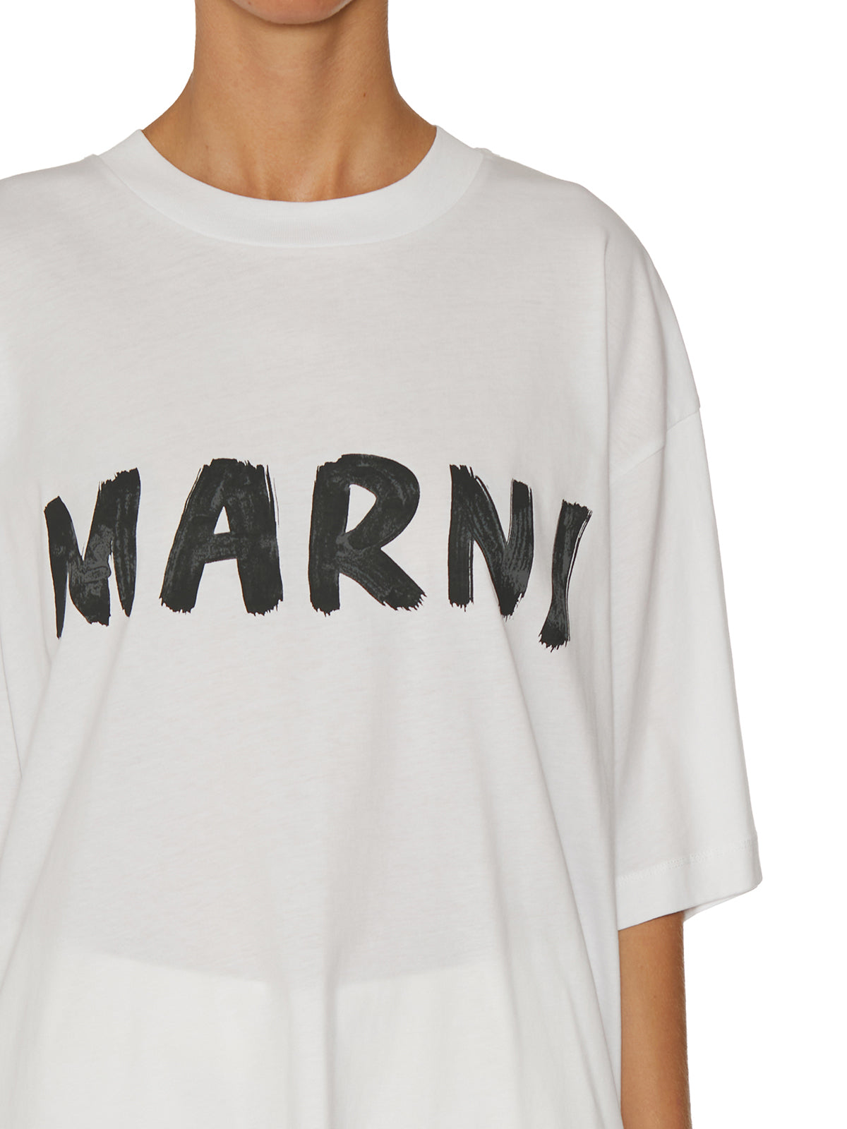 MARNI Cotton Logo T-Shirt - Size 40