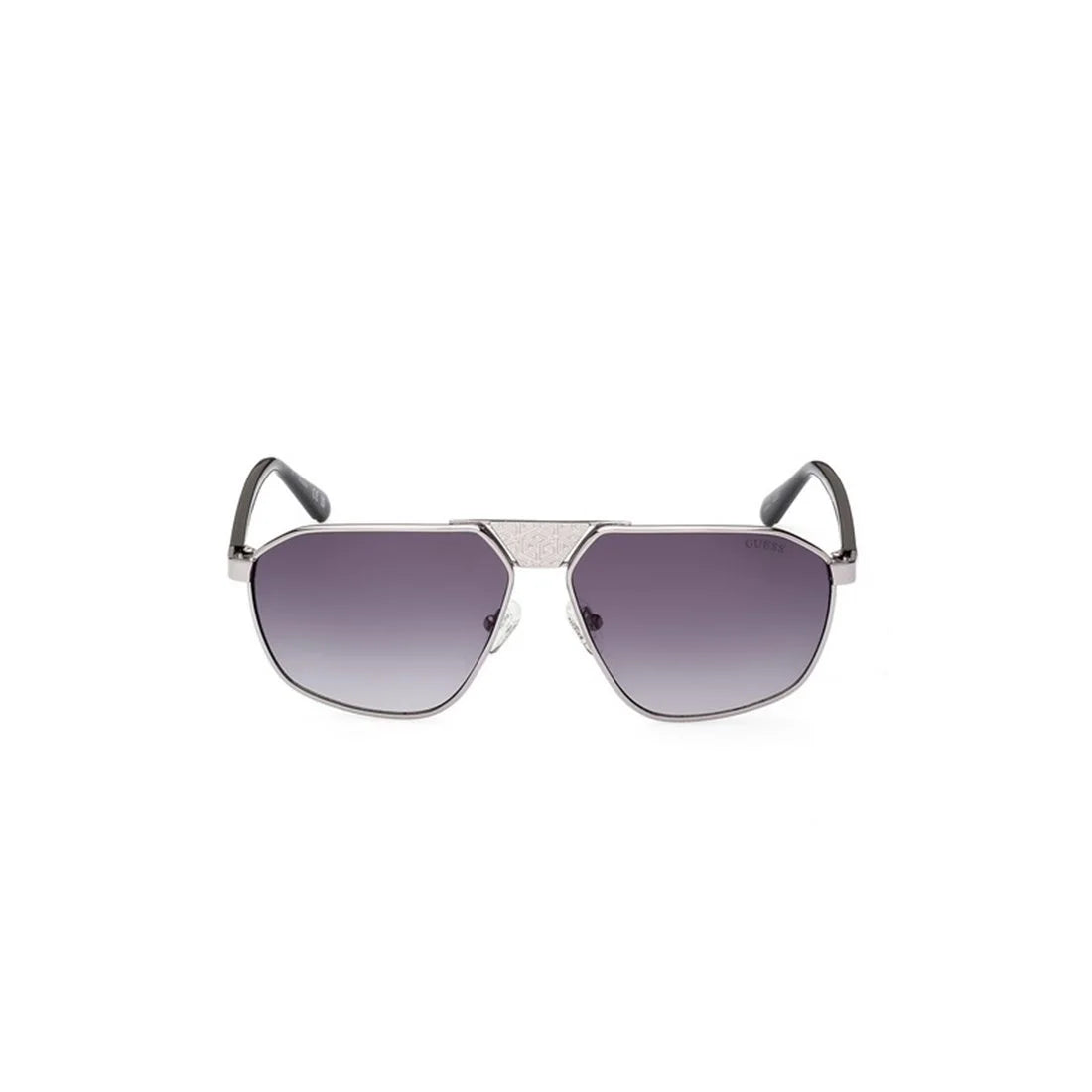 GUESS Stylish Unisex Sunglasses with Shiny Gunmetal Frame
