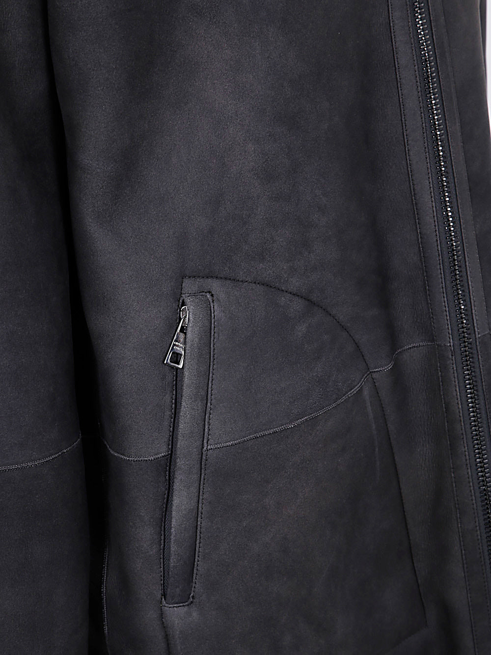 GIORGIO BRATO Reversible Shearling Overcoat with Hood for Men