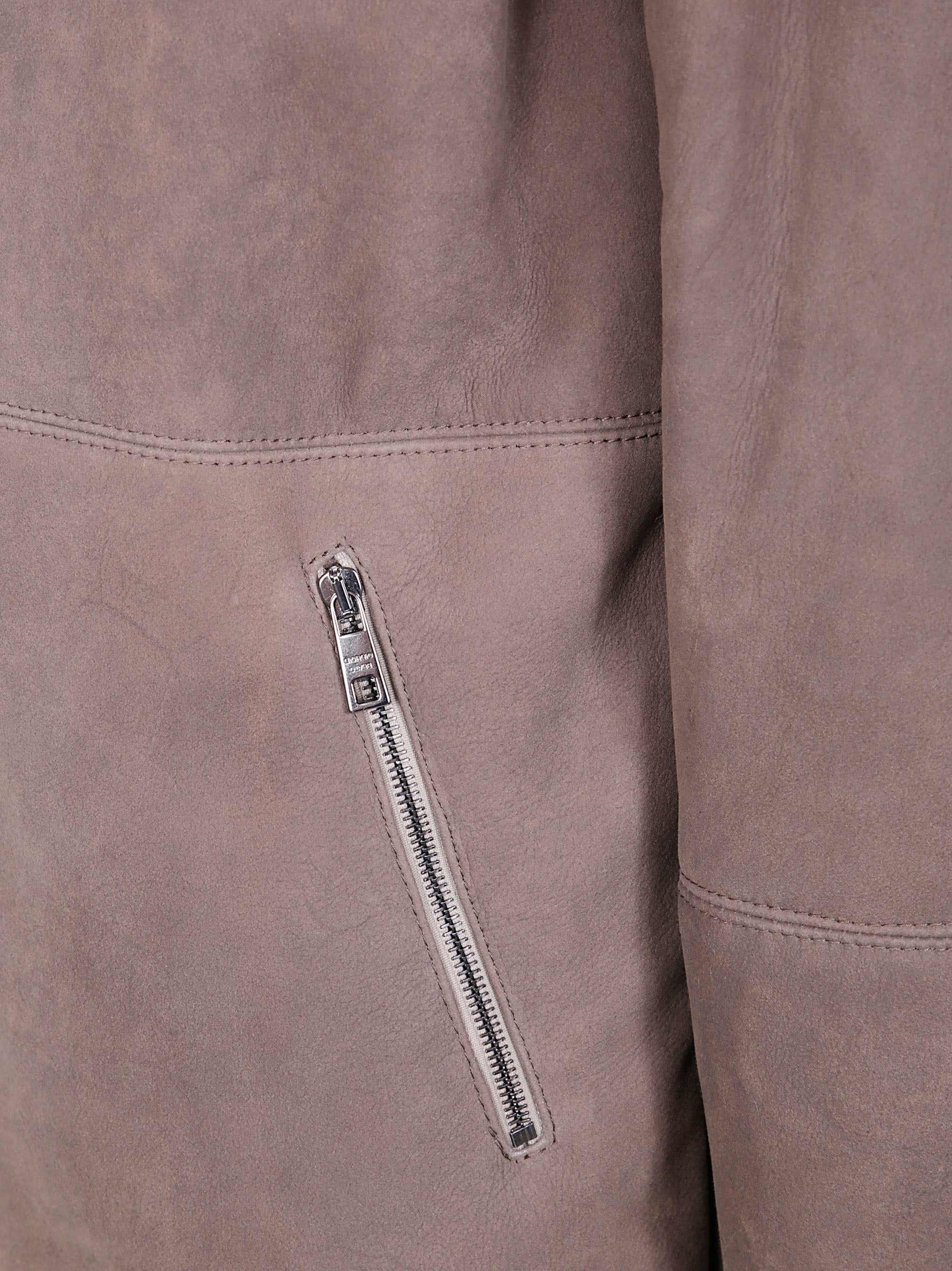 GIORGIO BRATO Hooded Mutton Velour Jacket