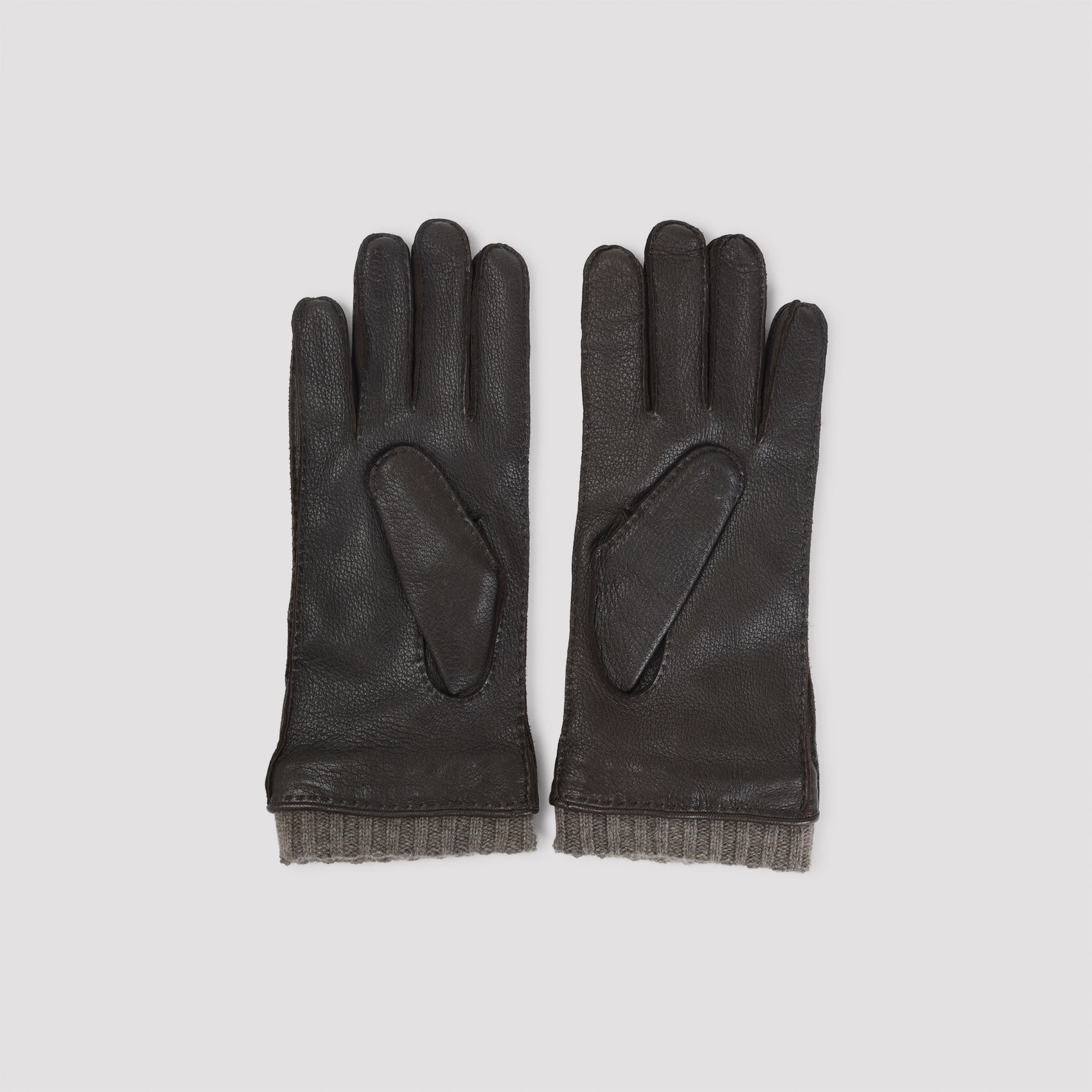 CANALI Deer Leather Gloves for Men