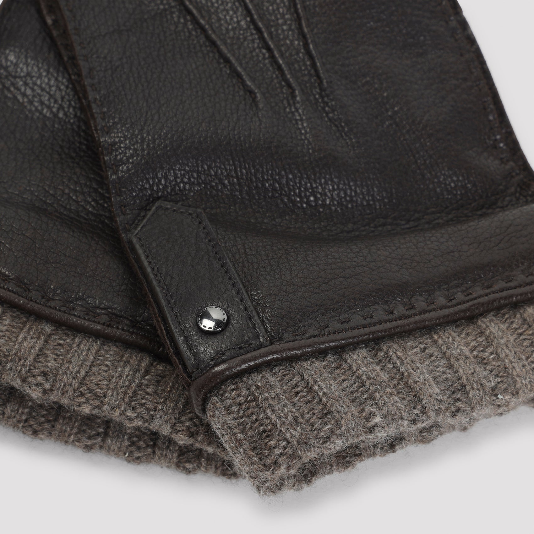 CANALI Deer Leather Gloves for Men