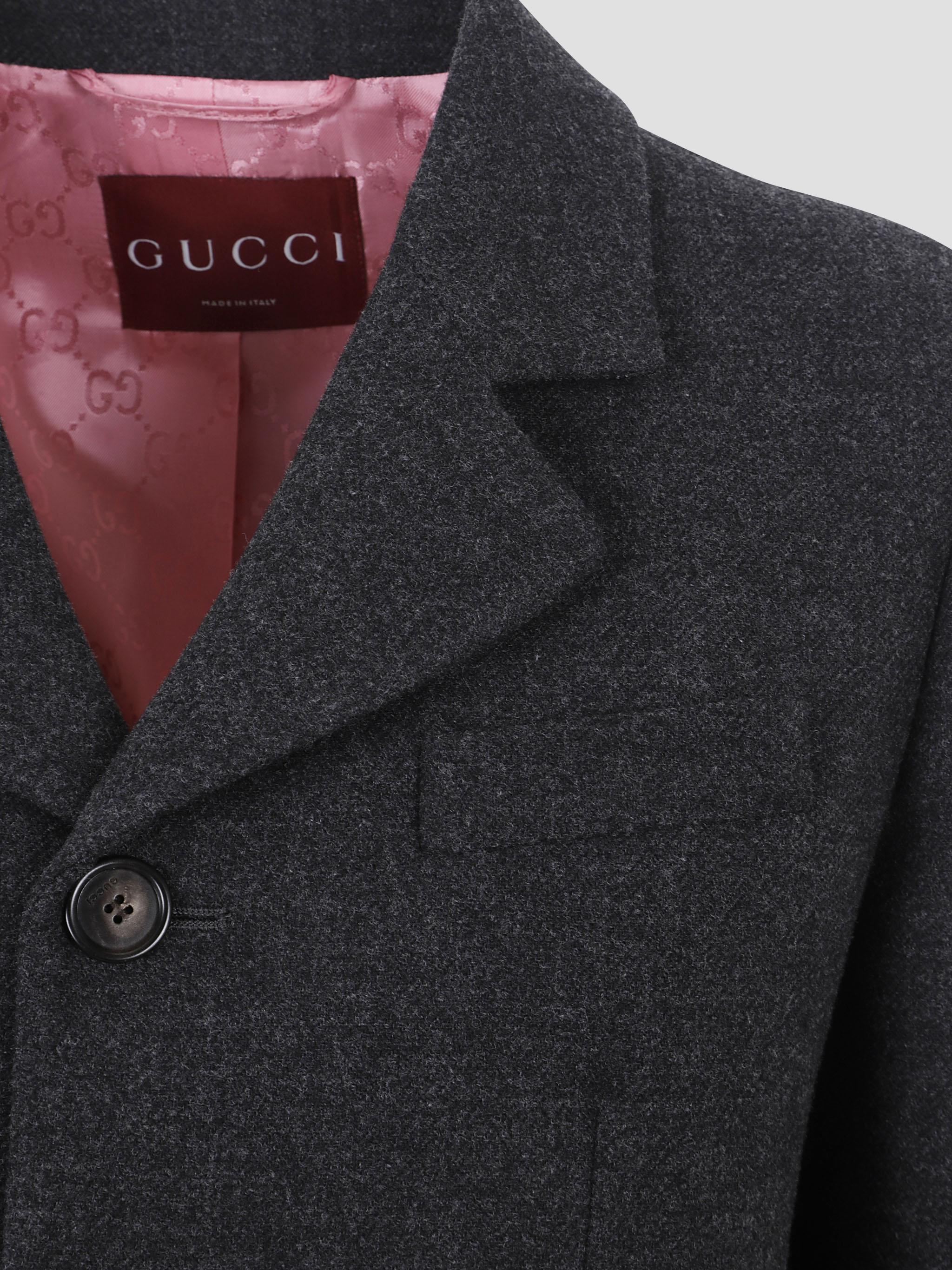 GUCCI Boxy Jacket - Cozy Wool Layering Piece for Women