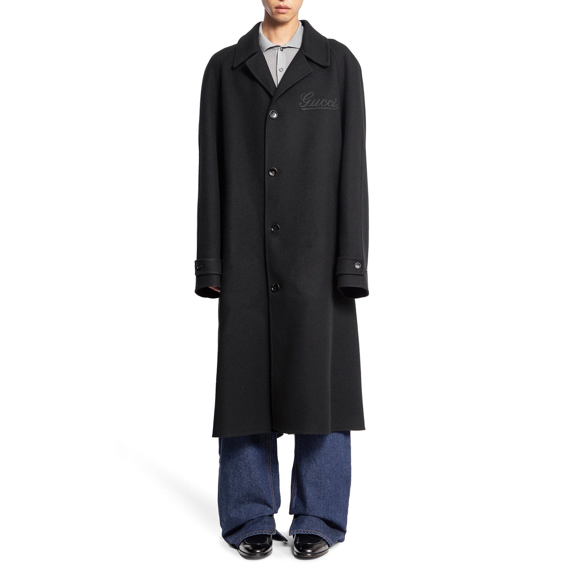 GUCCI Wool Long Jacket for Men